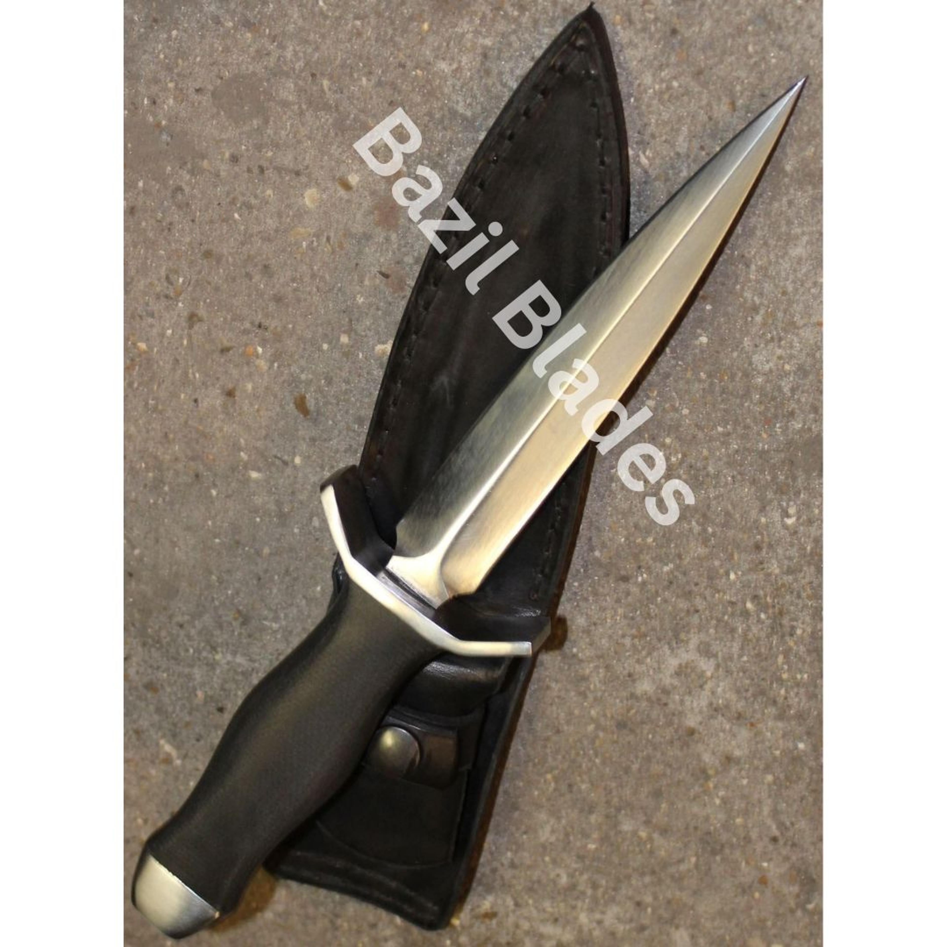 hunting dagger knife custom handmade double edge knife survival bowie knife for