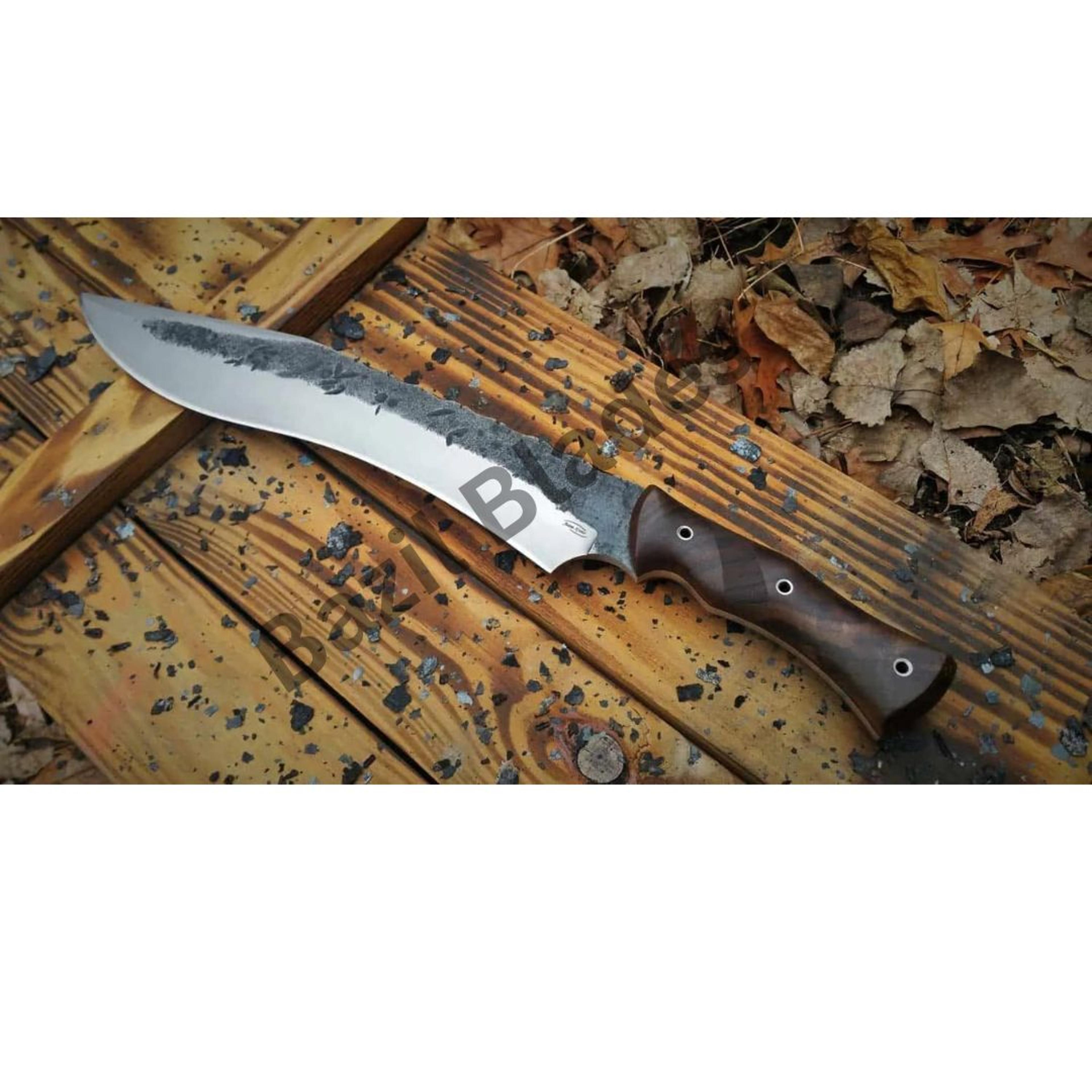 carbon steel kukri knife hunting fixed blade bowie knife survival outdoor bowie