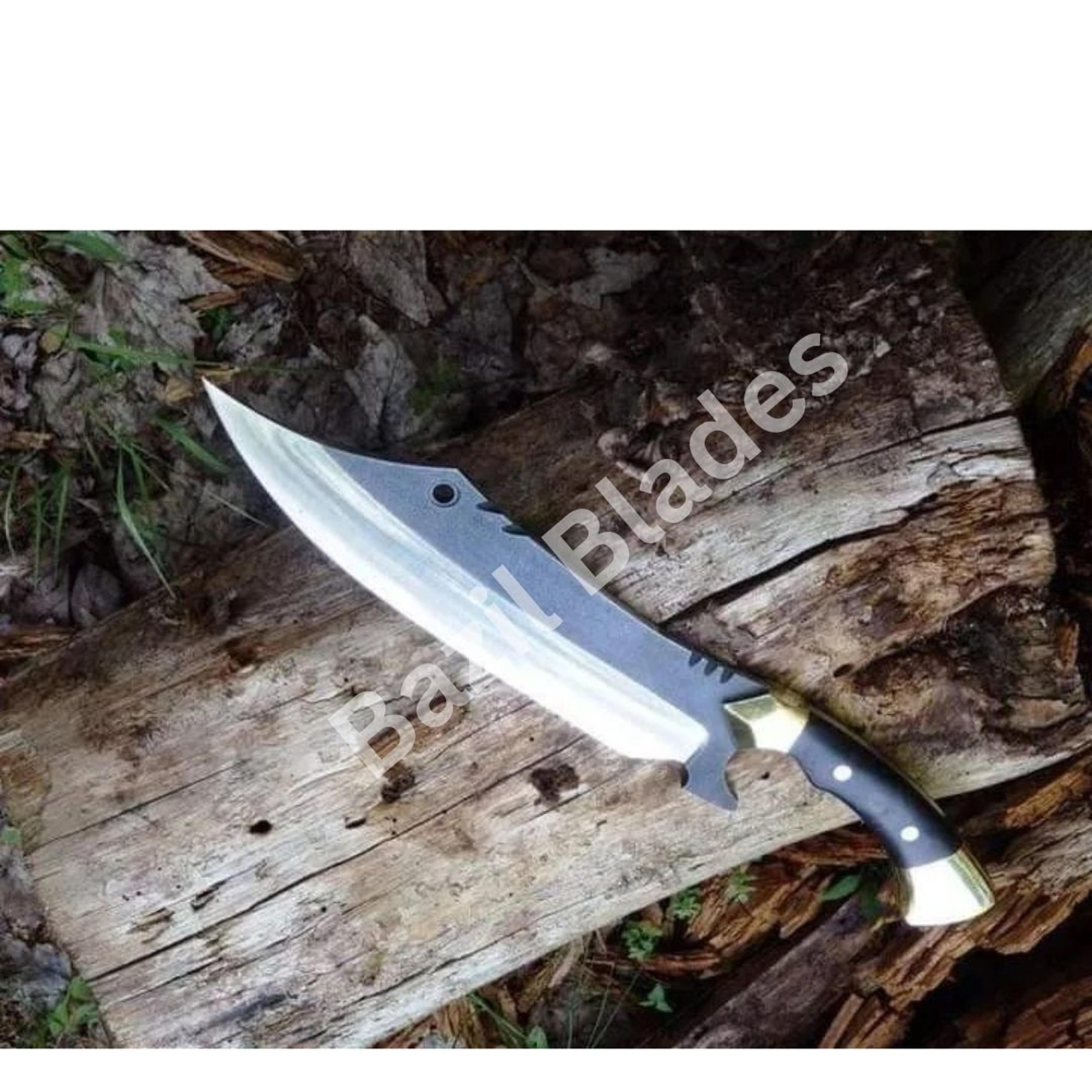 high carbon steel bowie knife custom handmade full tang bowie survival knife