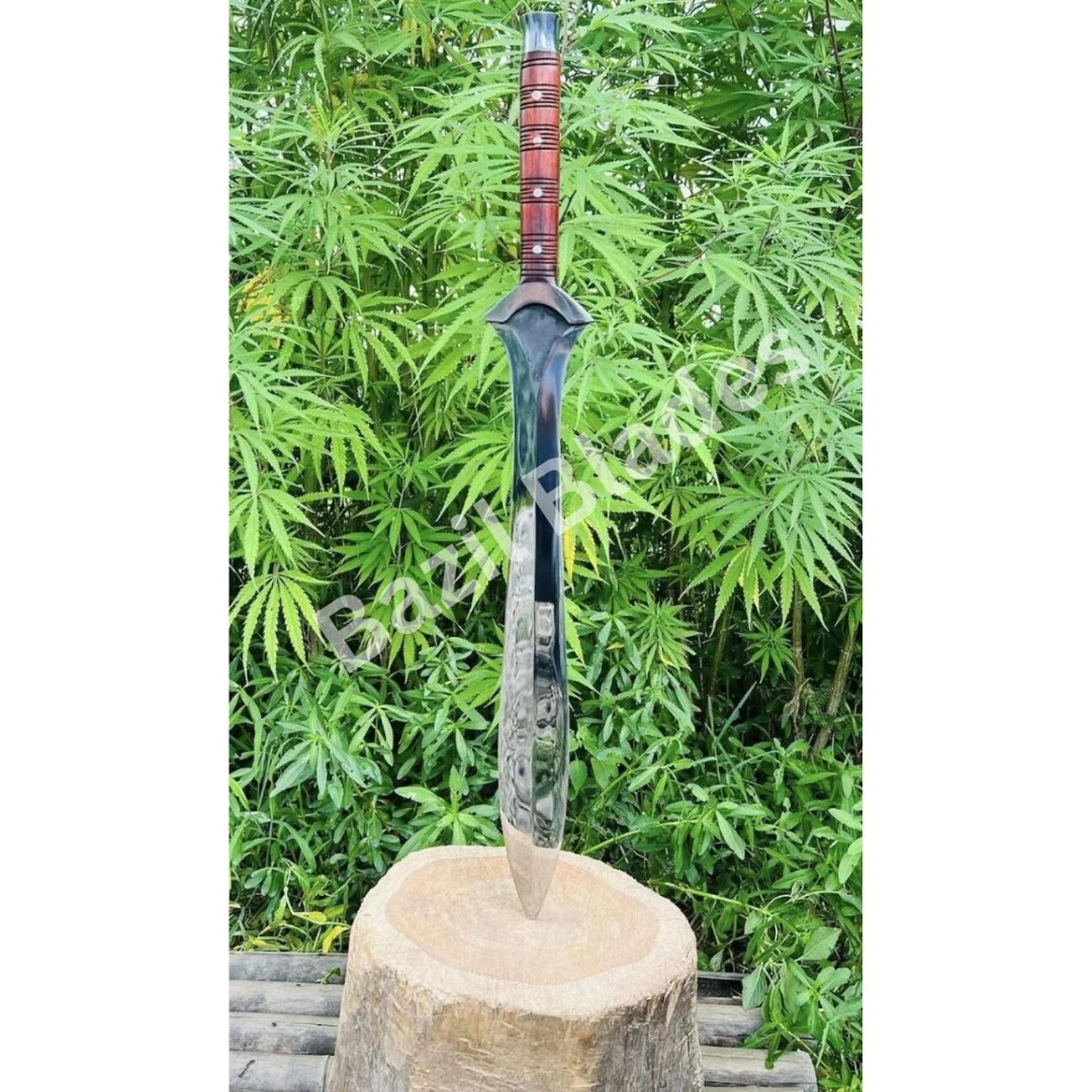 handmade sword d2 steel viking sword full tang outdoor double edge hunting