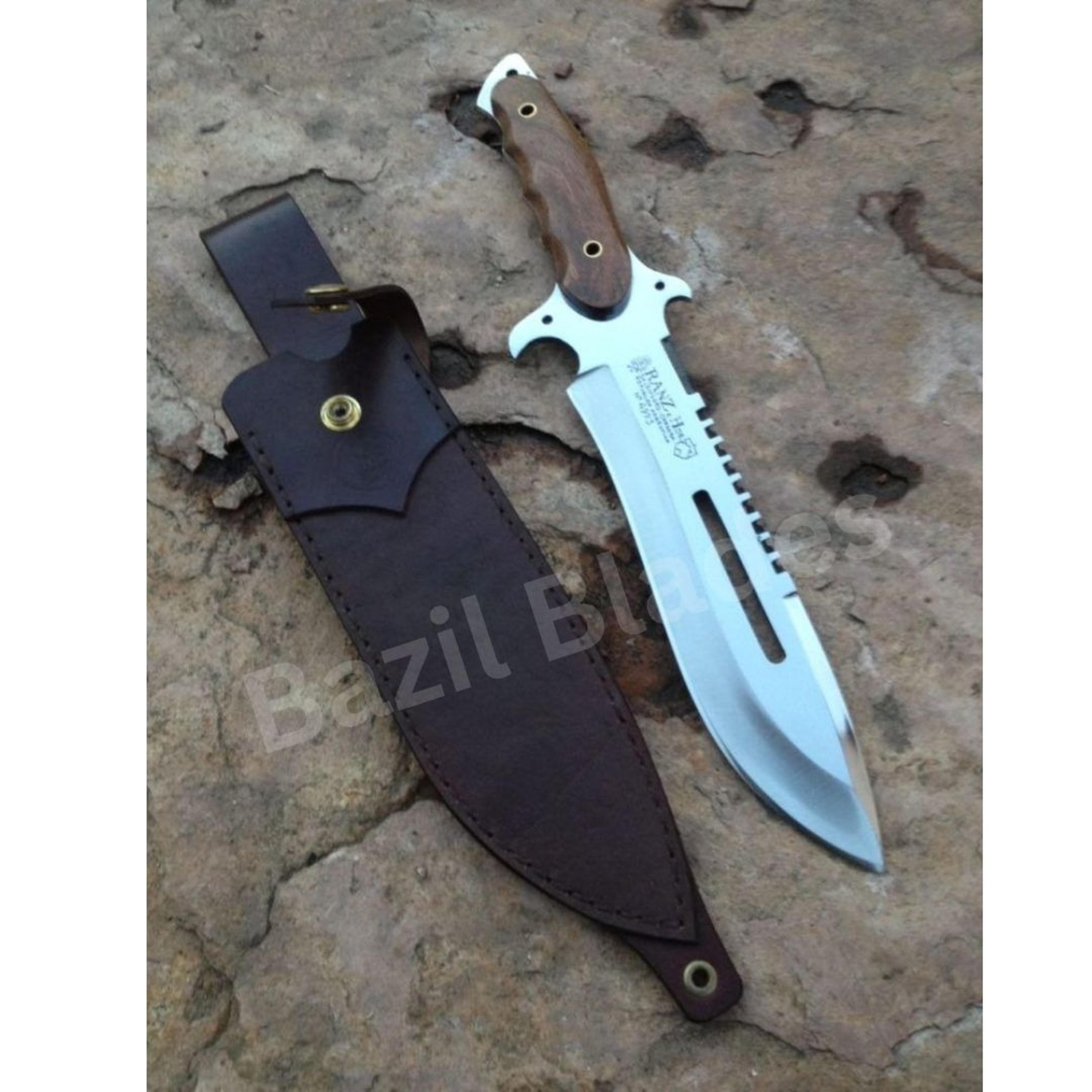 custom handmade bowie knife full tang knife d2 tool steel survival knife outdoor