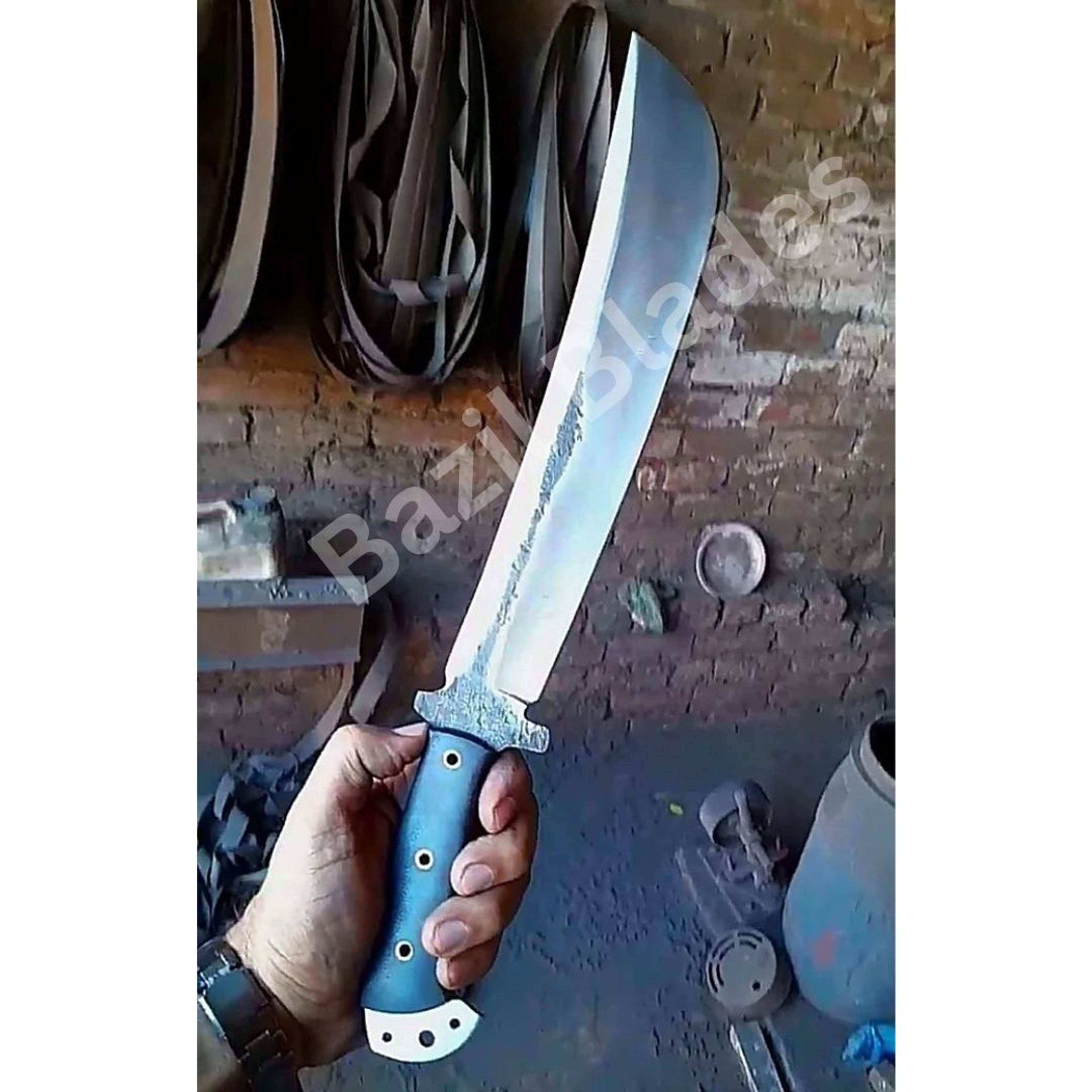 custom handmade full tang machete knife 1095c carbon steel camping knife outdoor