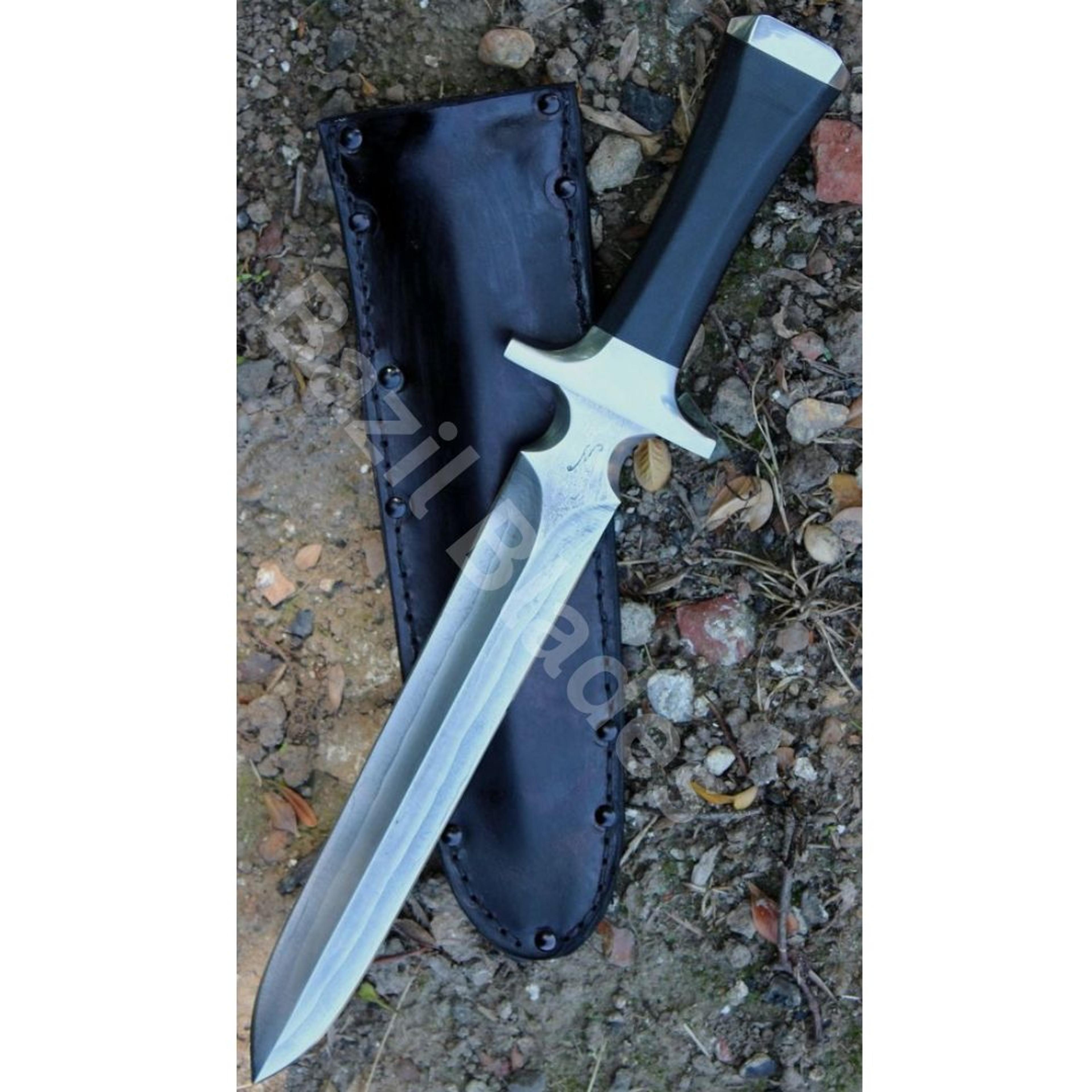 hunting dagger knife d2 tool steel survival knife double edge knife outdoor camp