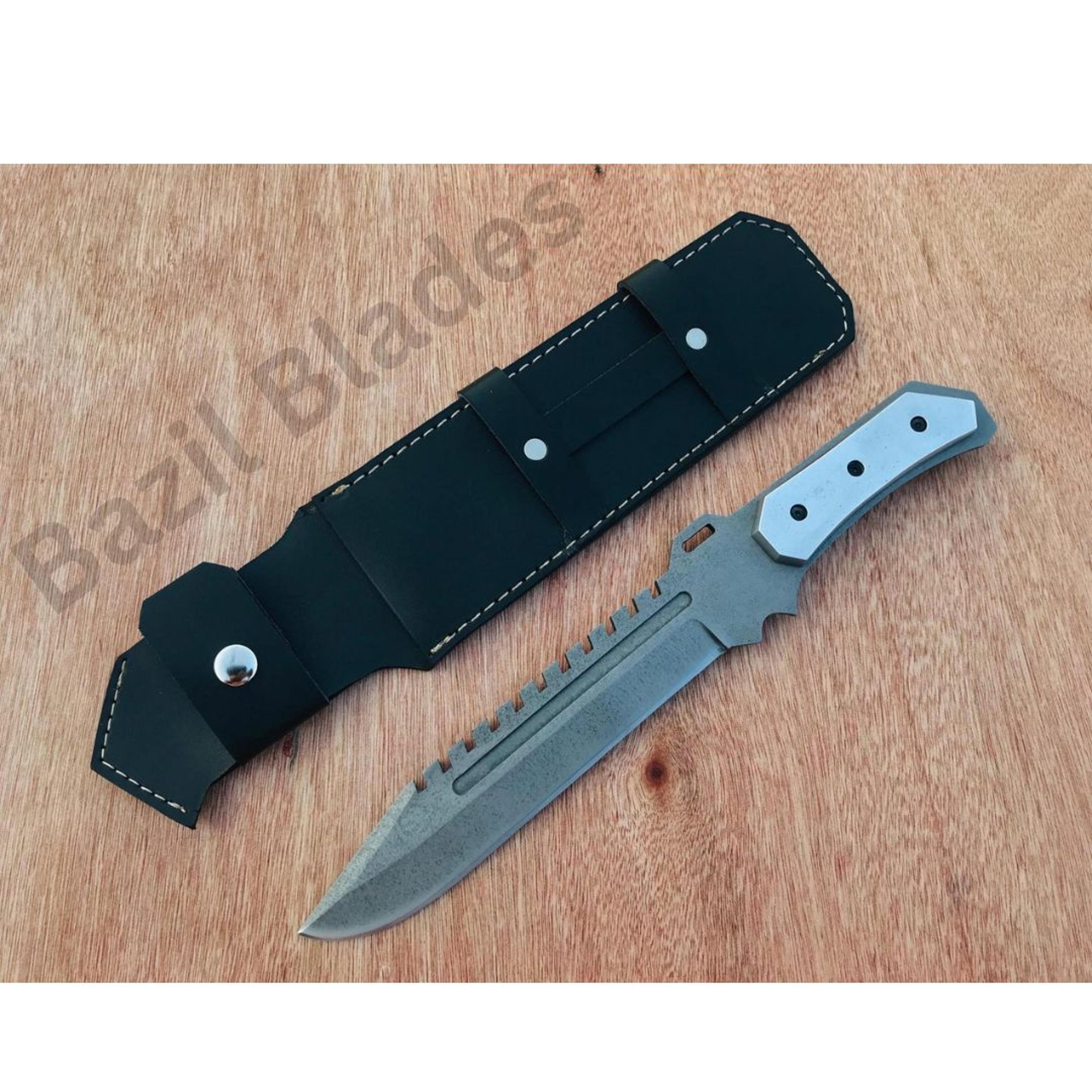 carbon steel knife antique bowie custom fixed blade knife bowie knife full tanng
