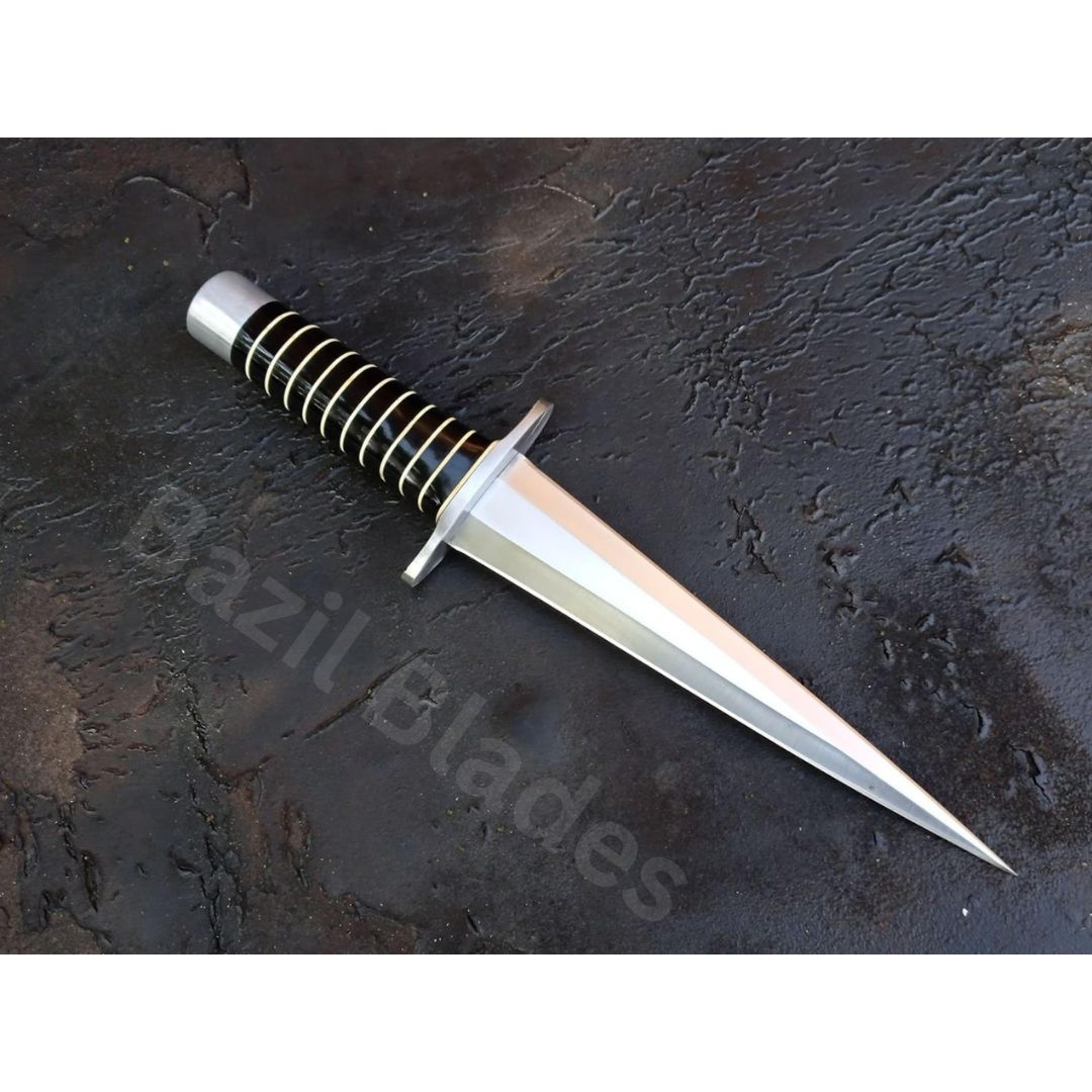 arkansas toothpick knife custom dagger knife double edge knife outdoor hunting