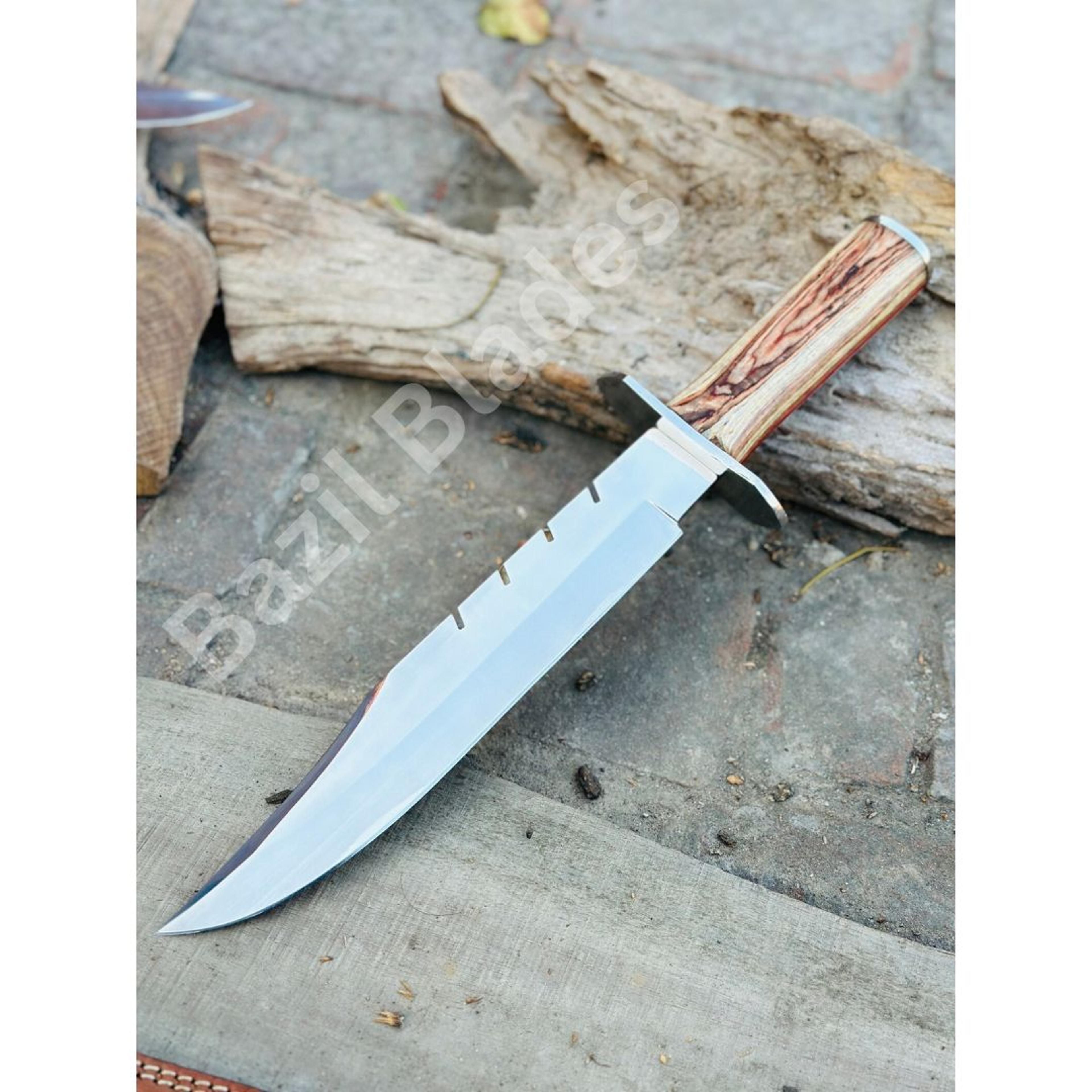 fixed blade bowie knife custom knife rate tail knife hunting camping bowie knife