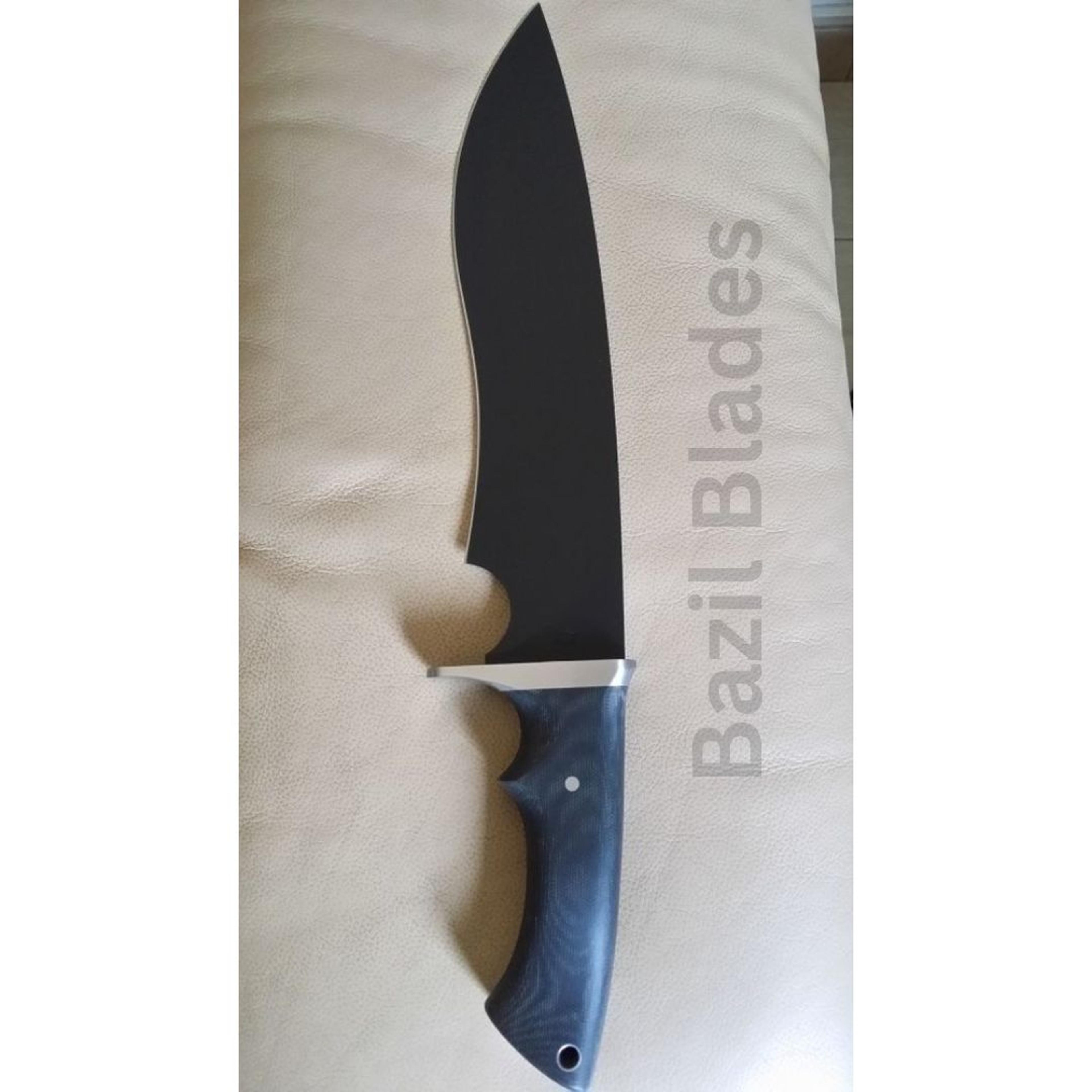 custom knife forged black steel hunting knife survival outdoor bowie fixed blade