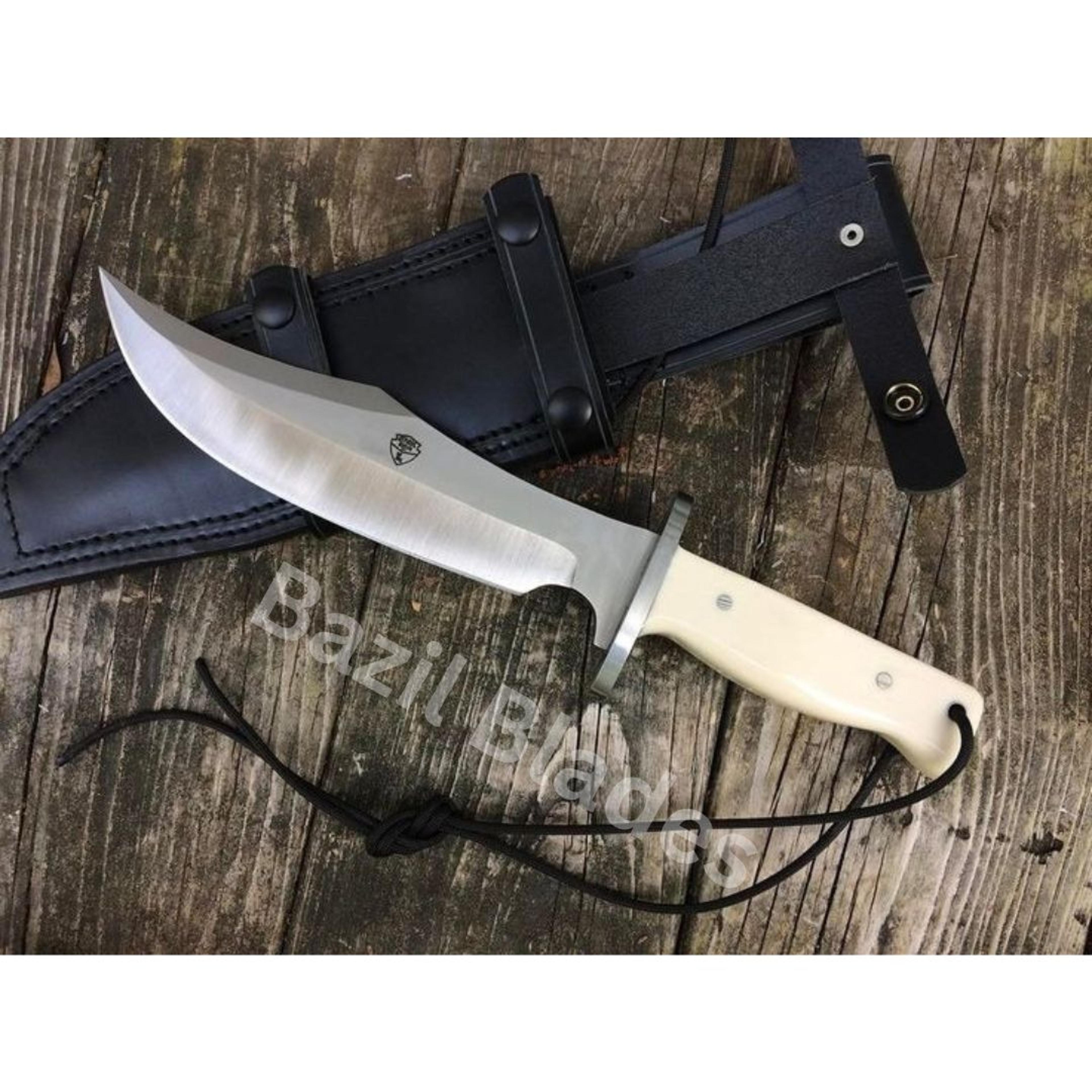 fixed blade custom knife full tang knife handmade survival outdoor bowie knife