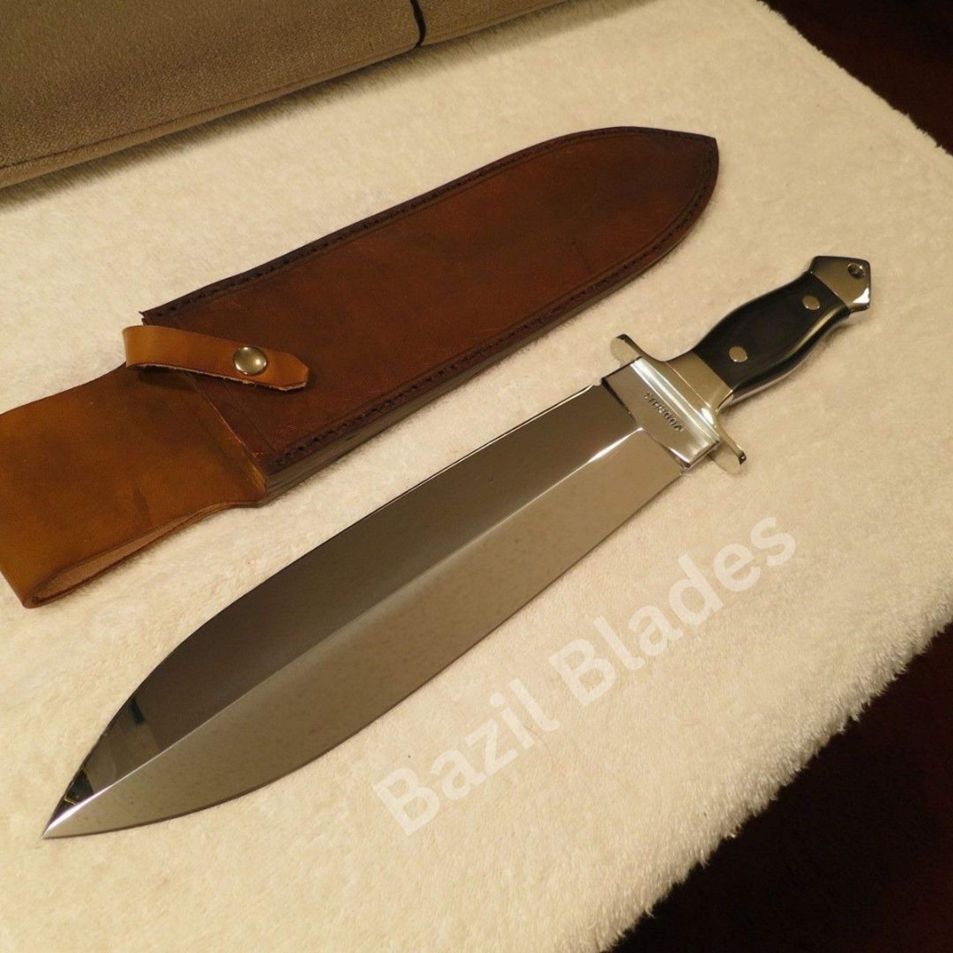d2 mirror polished custom knife fixed blade hunting knife survival outdoor camp