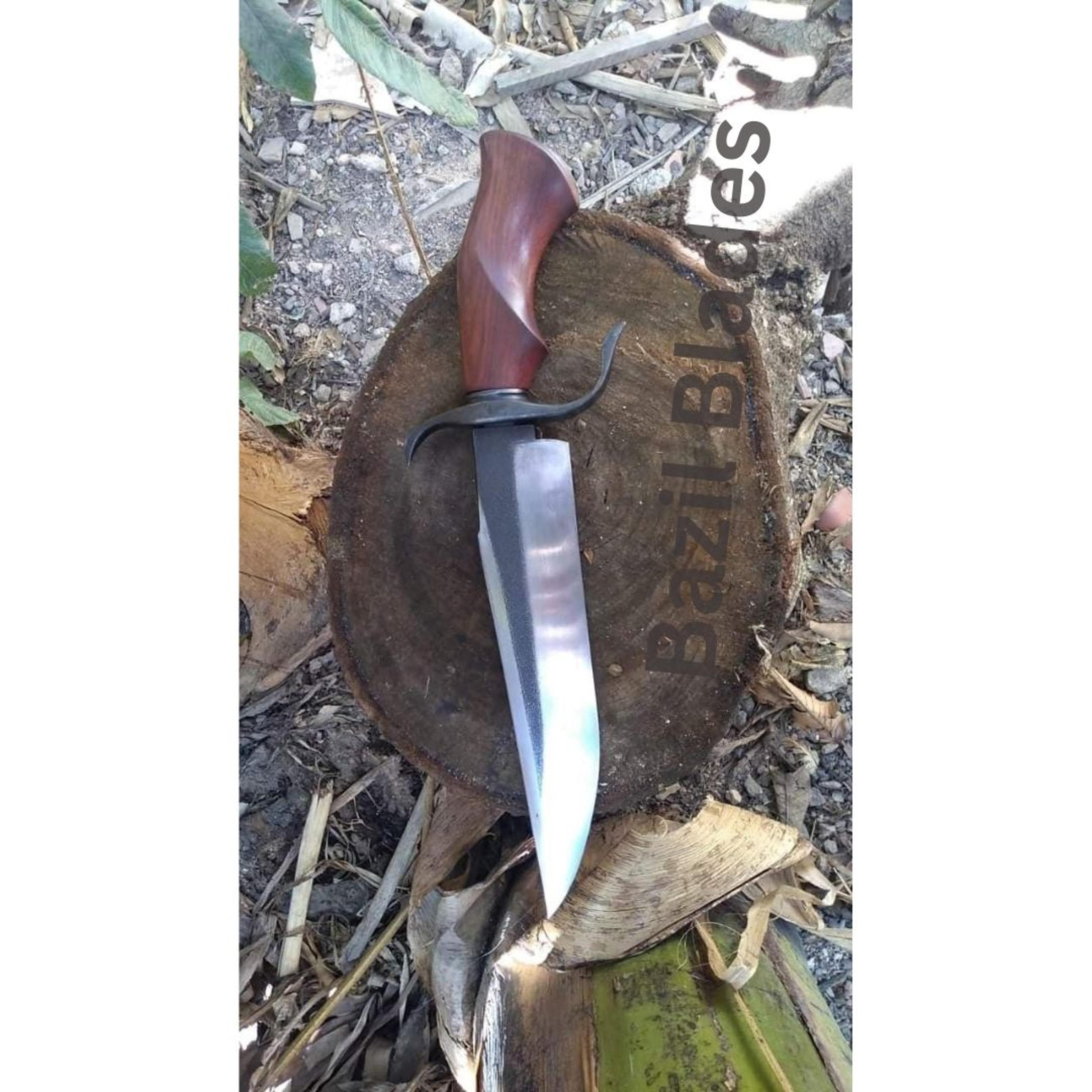 1095 carbon steel custom made knife survival bowie for camping and outdoor