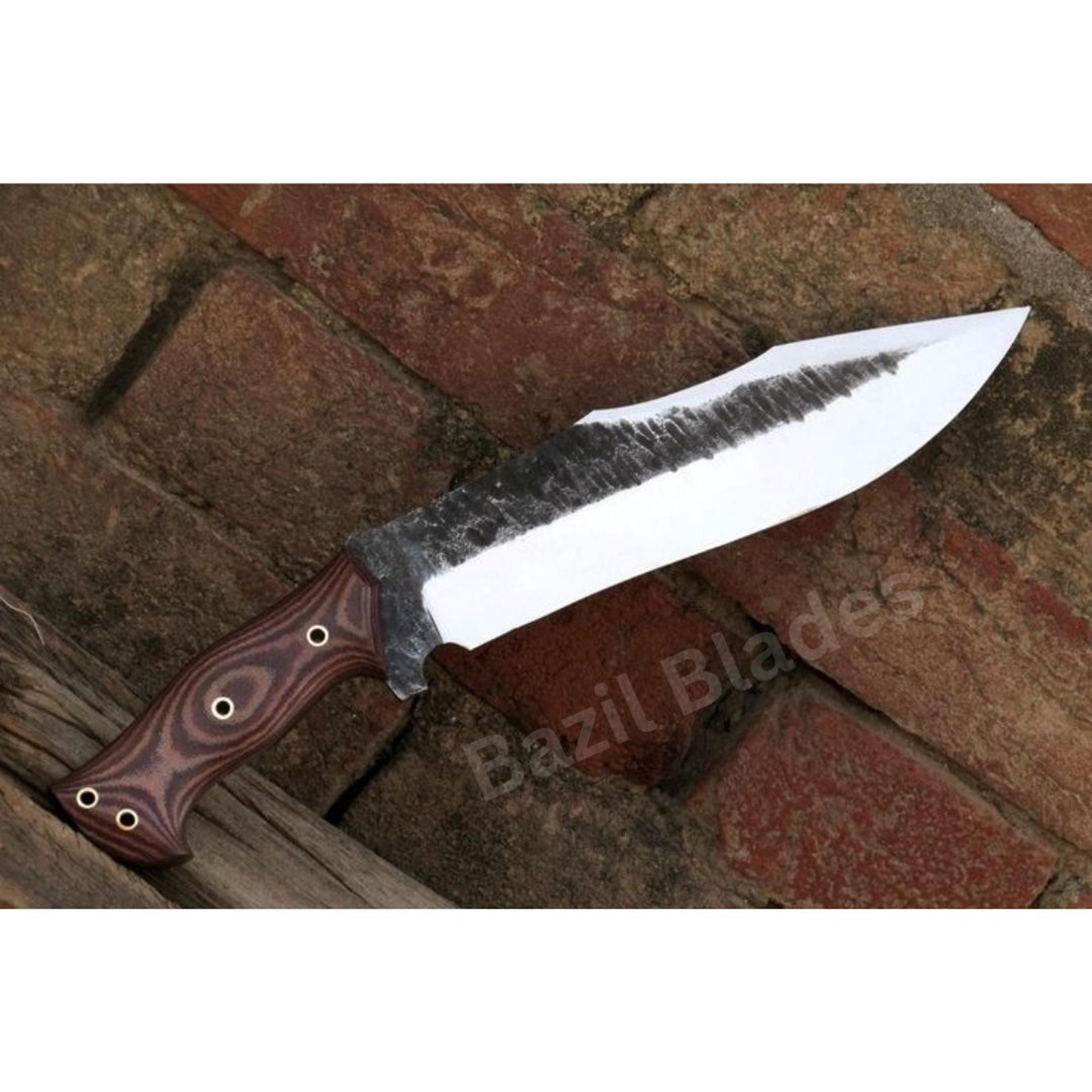 1095 carbon steel custom knife full tang hunting bowie knife survival outdoor