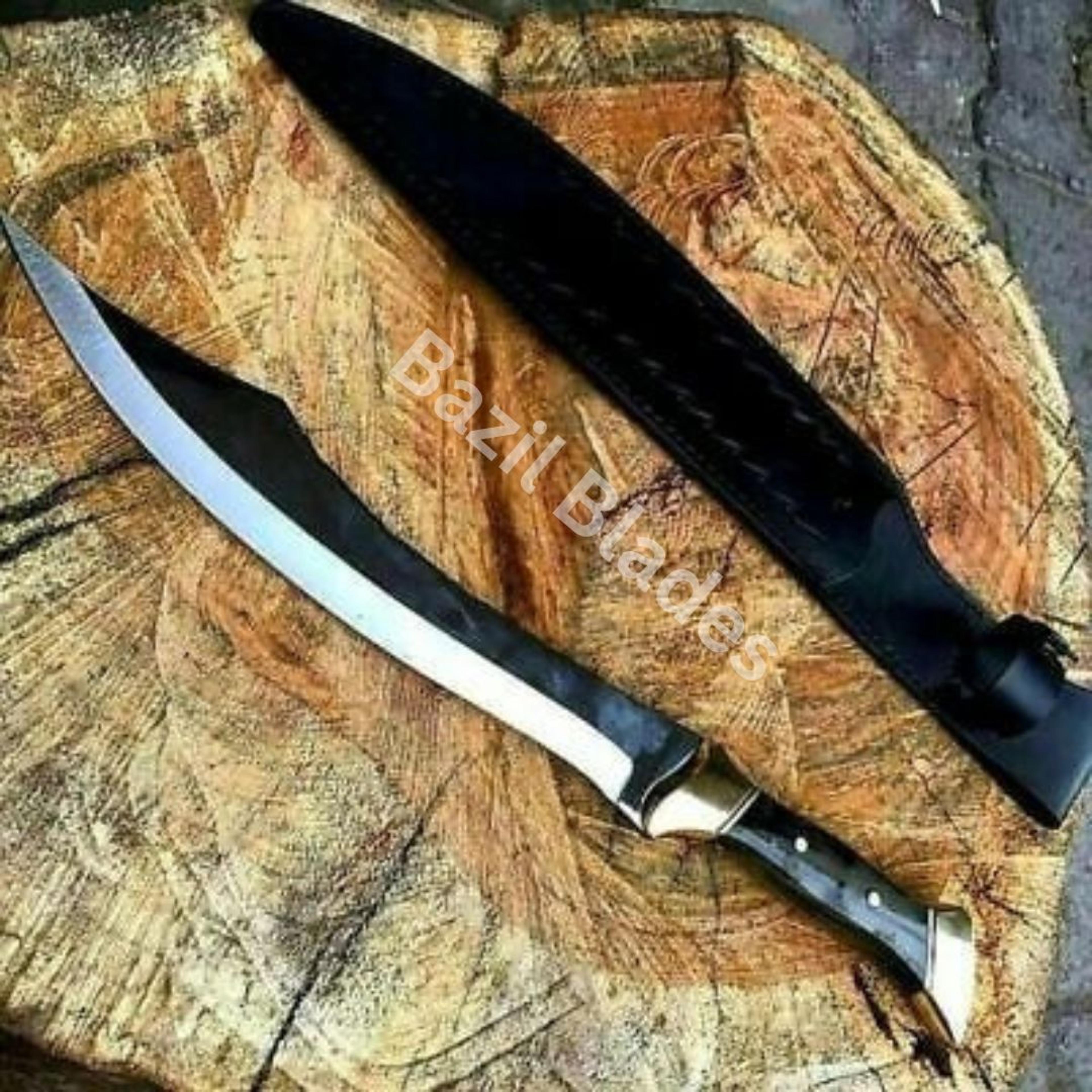 custom carbon steel sword full tang hunting sword outdoor survival viking sword