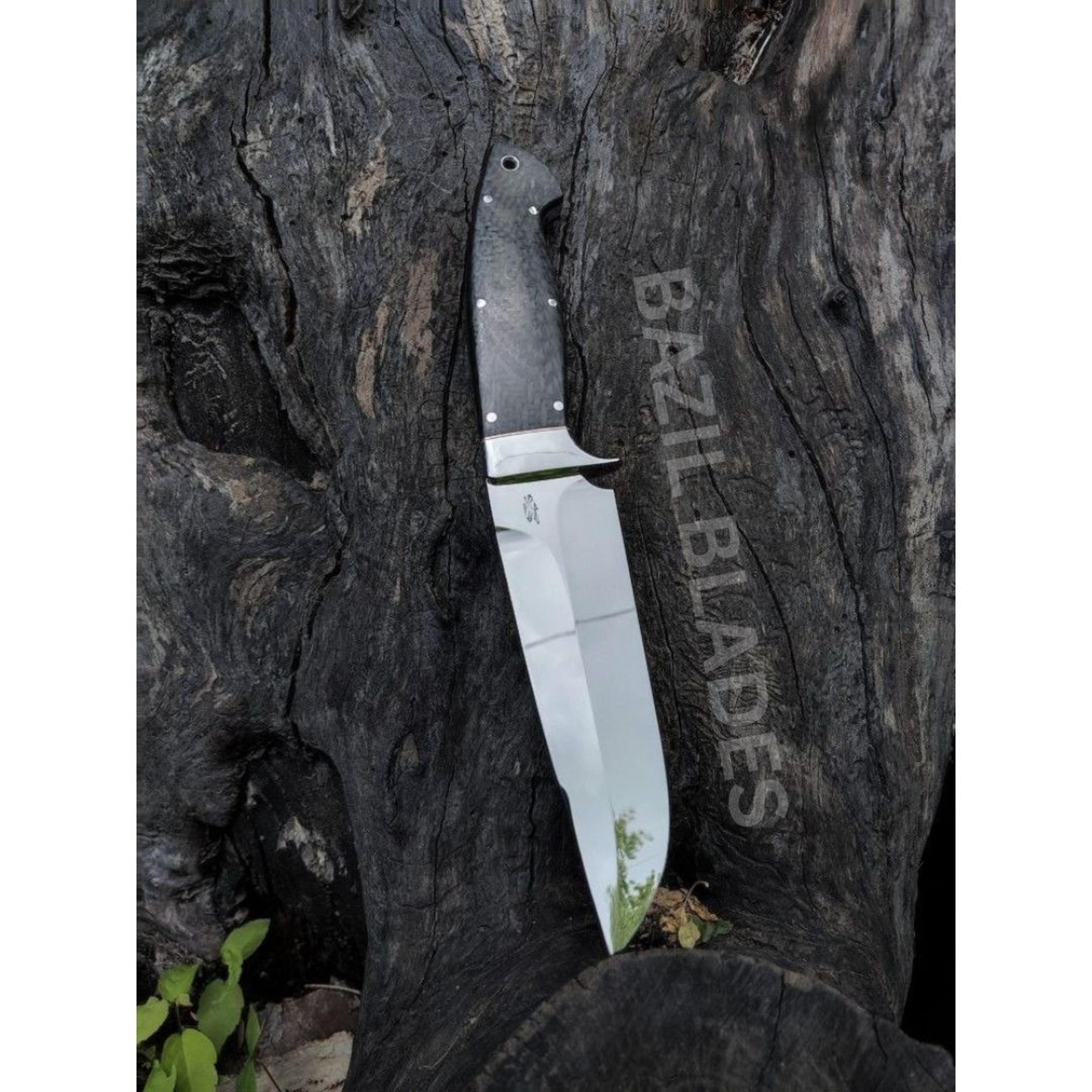 custom hunting knife full tang handle bowie knife special for camping knife d2