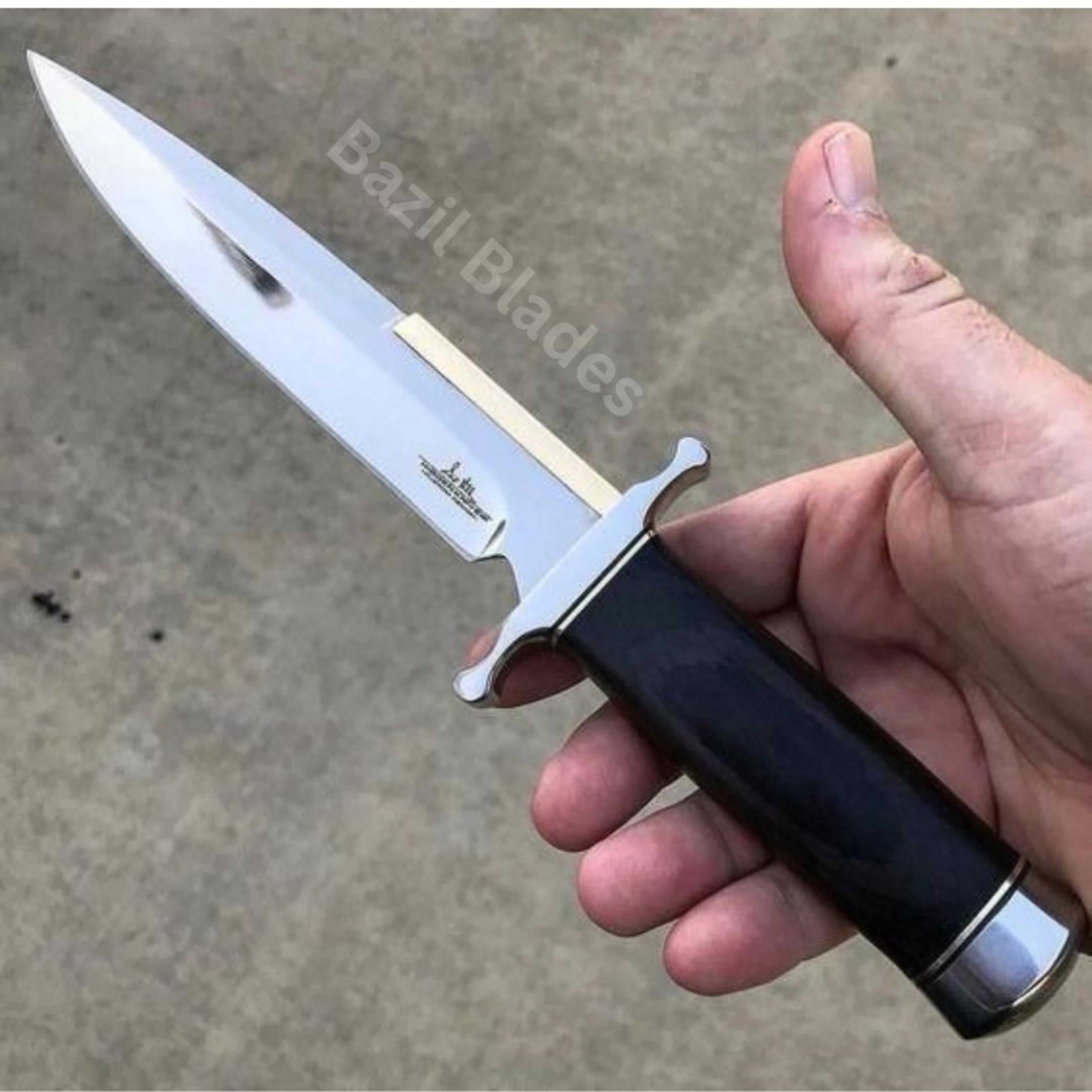 custom knife d2 steel handmade knife spine clip survival knife hunting outdoor