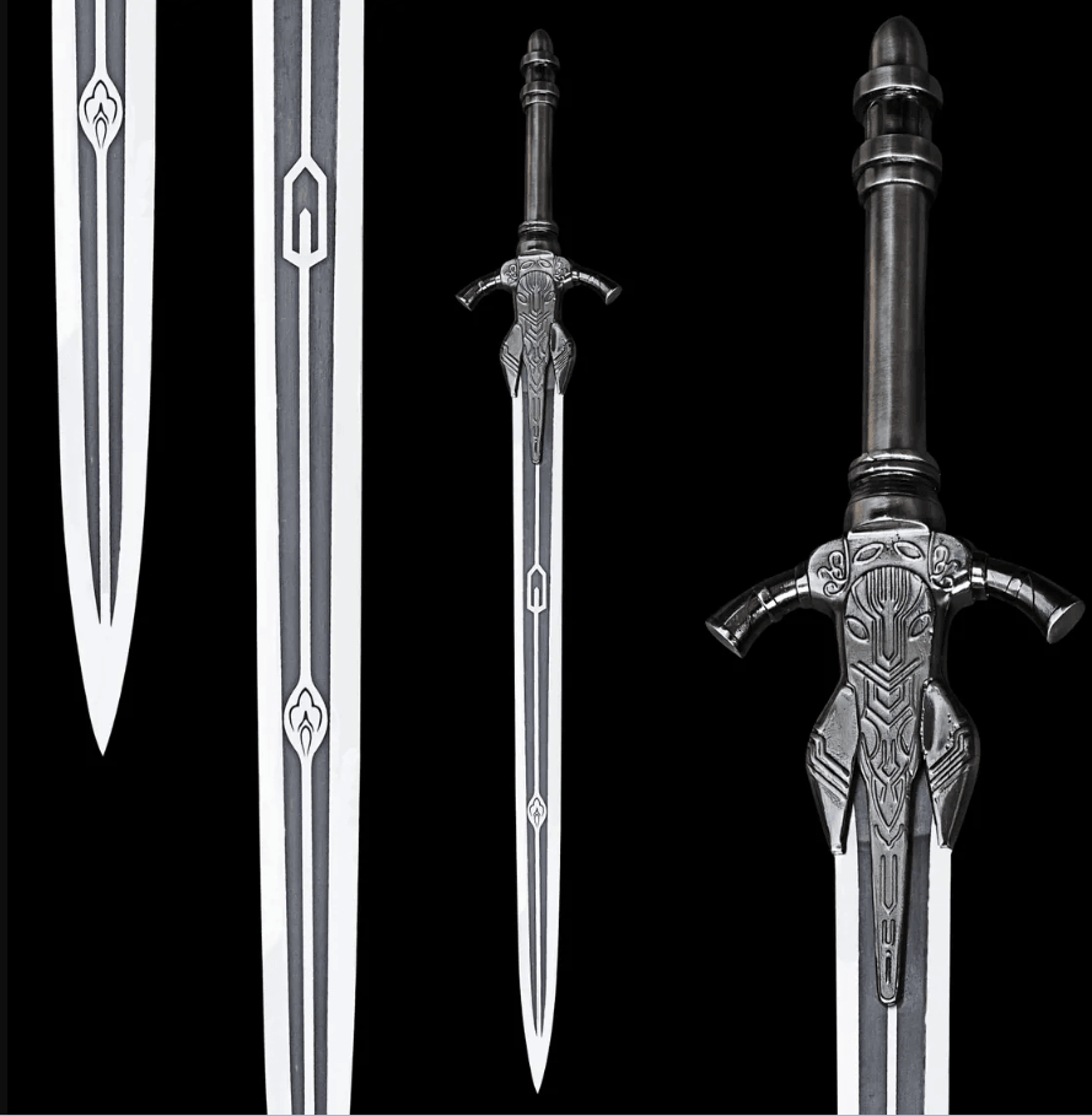dark souls artorias greatsword | handmade dark soul sword replica with leather sheath
