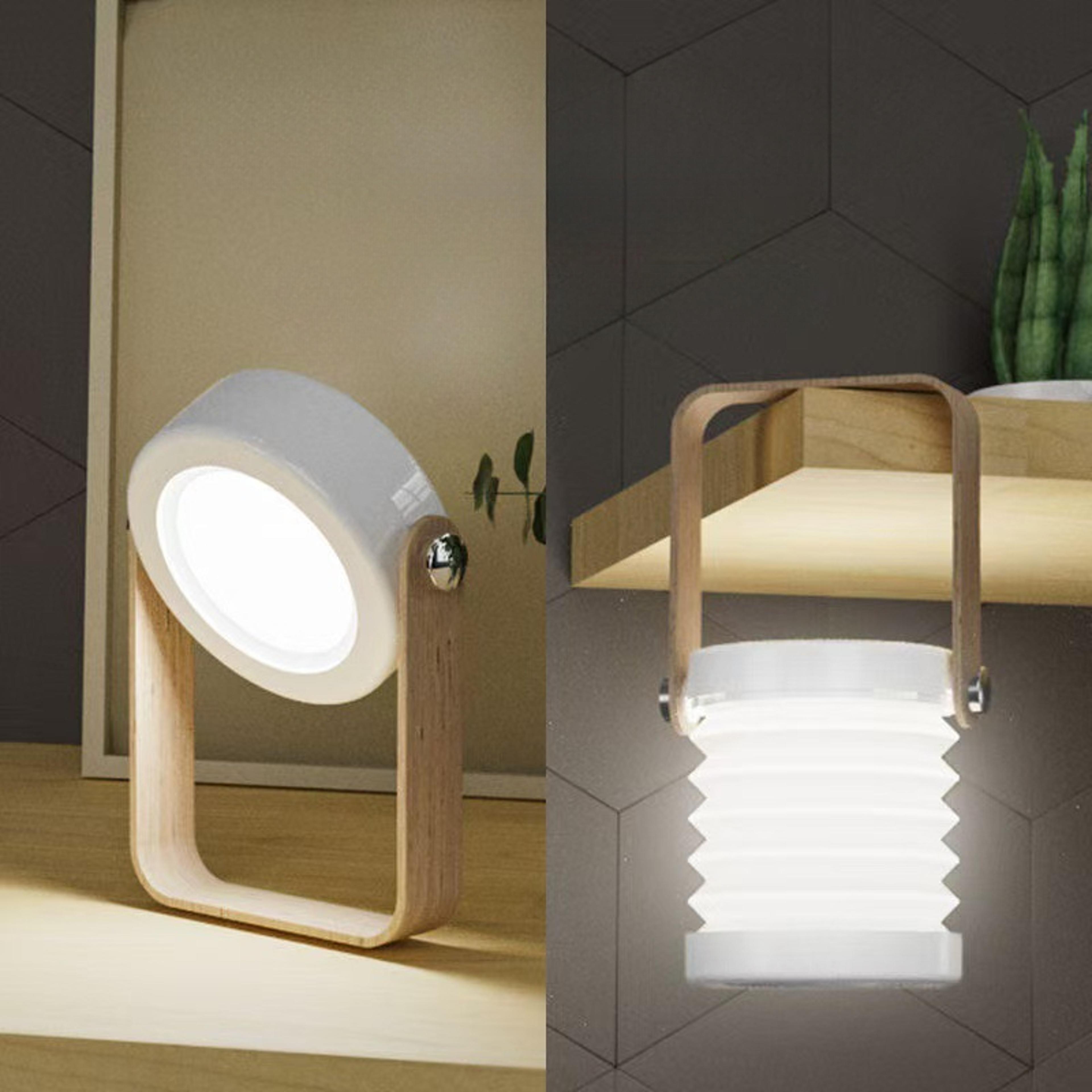 rechargeable led night light, portable, with adjustable brightness, touch control, and a soft eye caring glow