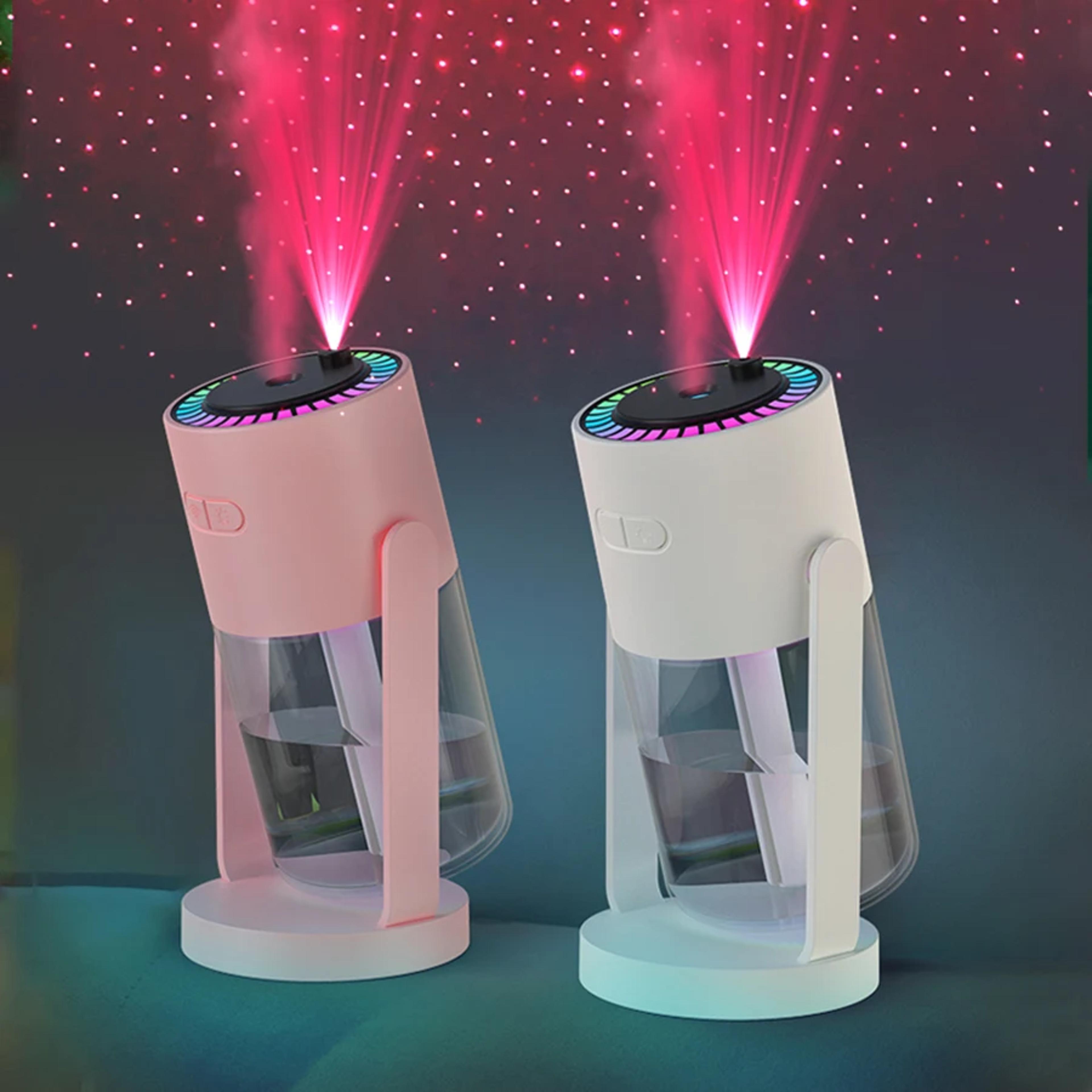 cool mist humidifier with projector, adjustable night light, auto off, for home and office desktop