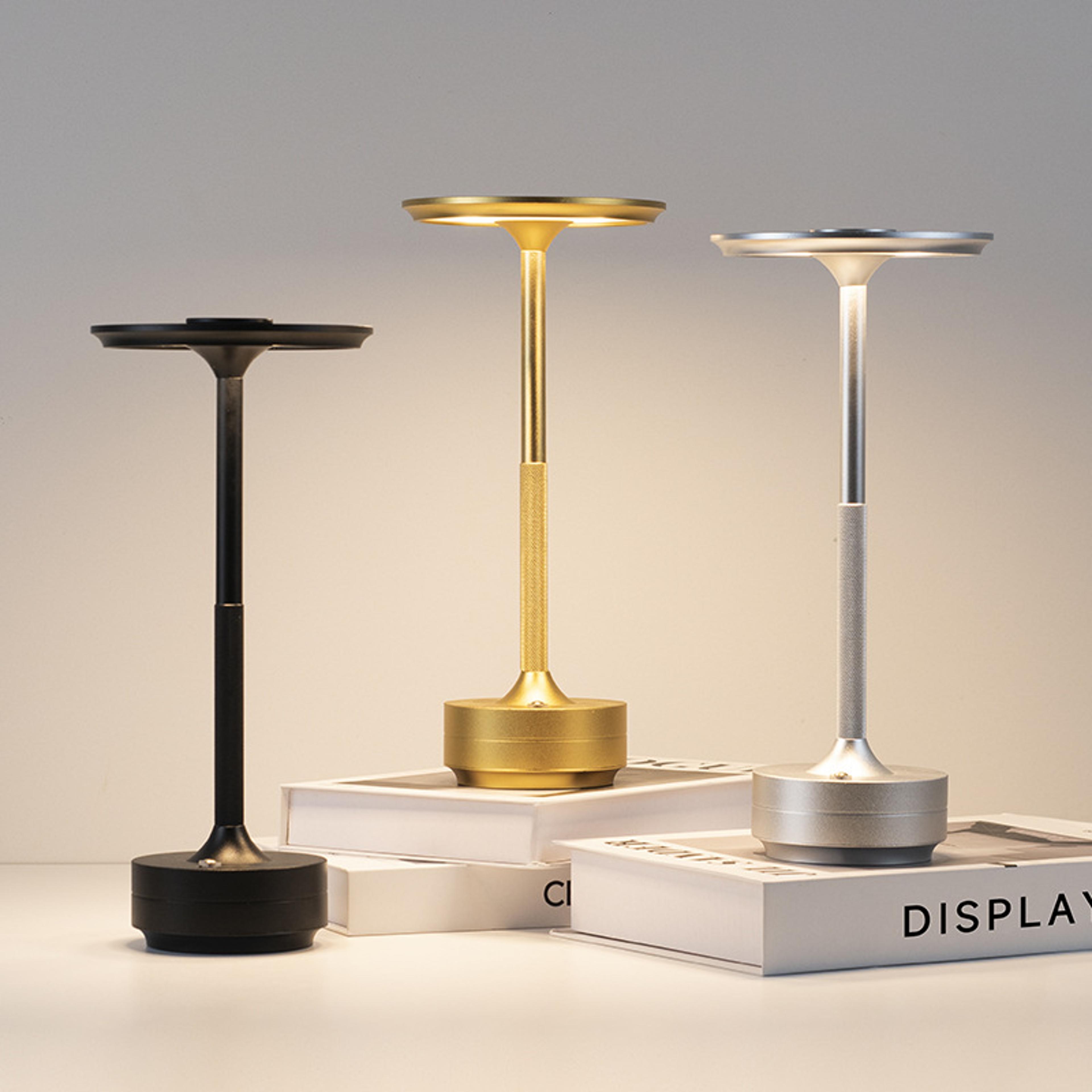 rechargeable vintage desk lamp, touch dimming led, usb portable charging, atmosphere night light for coffee shop, bar