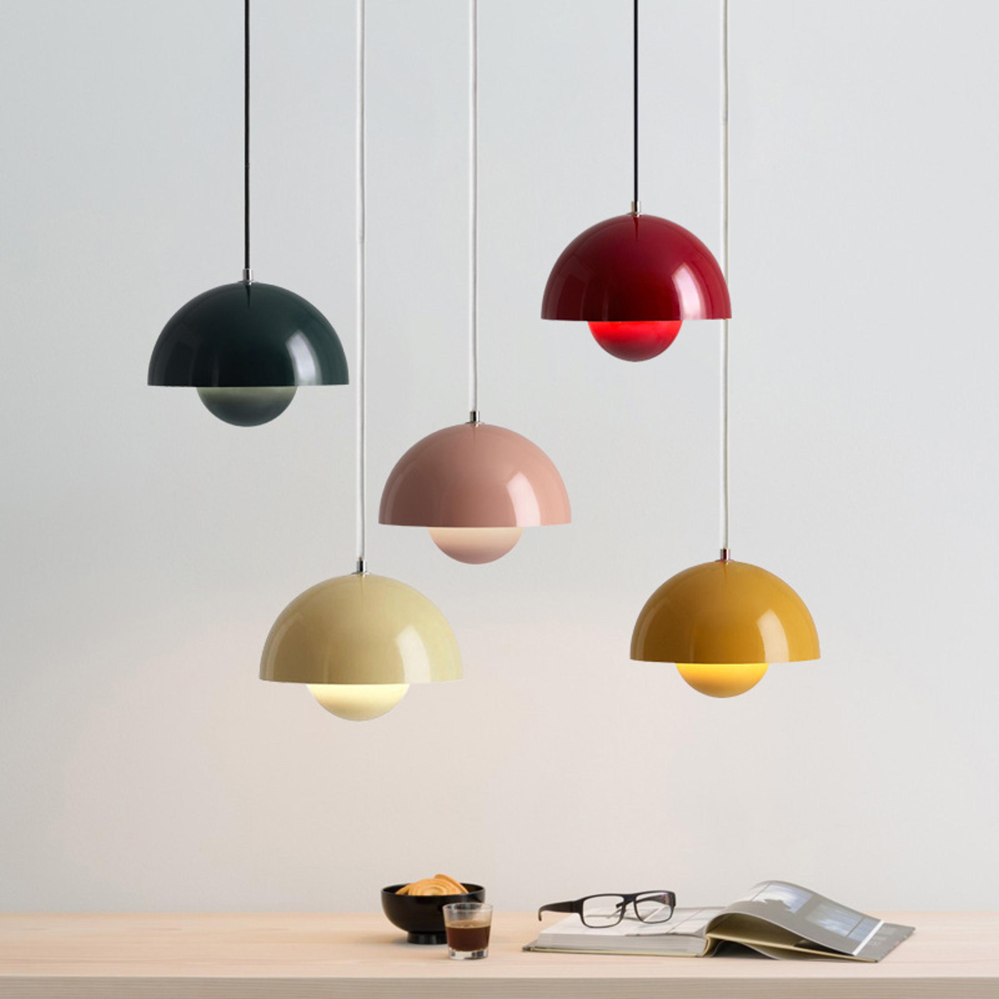modern bud pendant light, a classic chandelier for bedroom, study, and restaurant indoor lighting, multi color optional