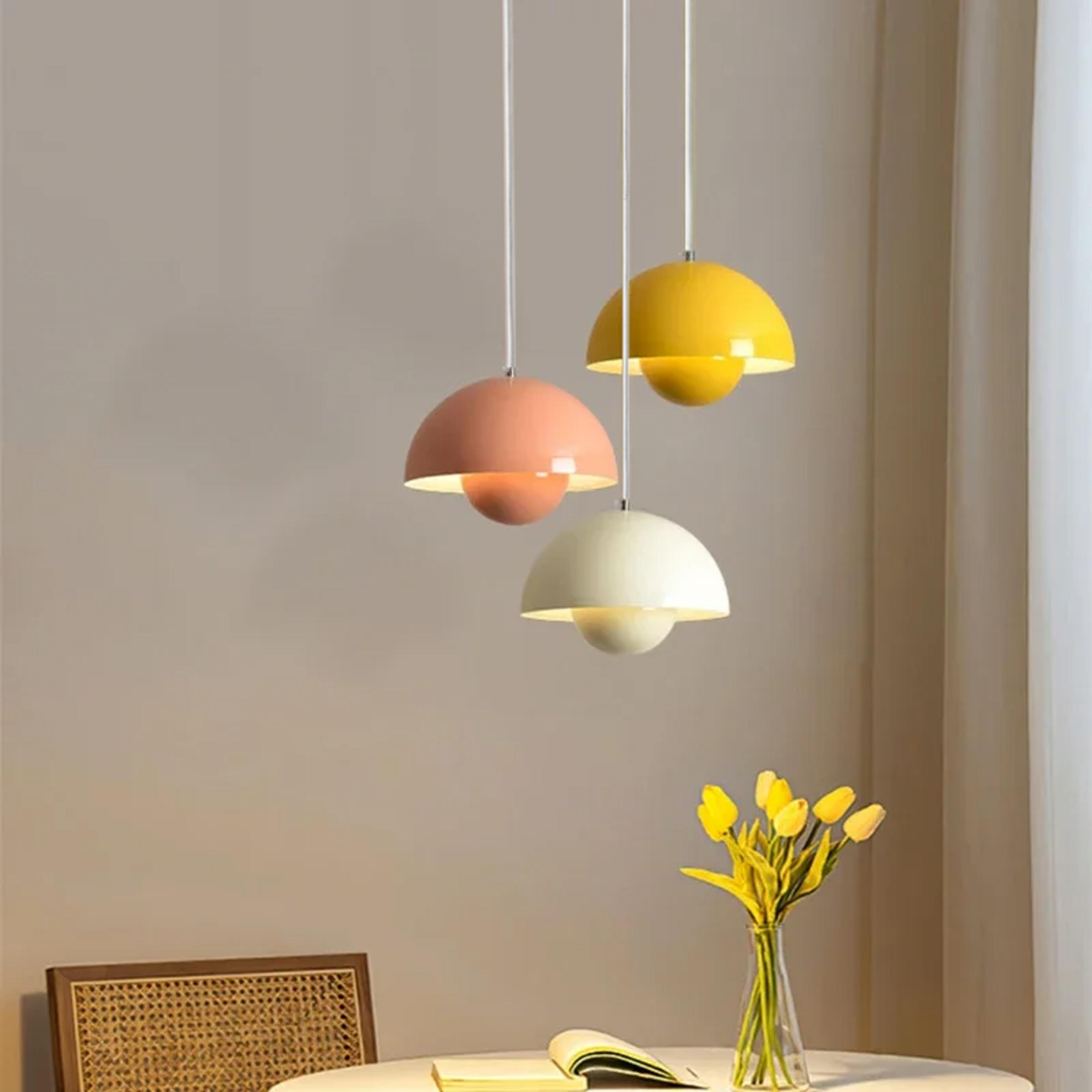 modern bud pendant light, creative chandelier, multi color optional indoor lighting, for bedroom, study