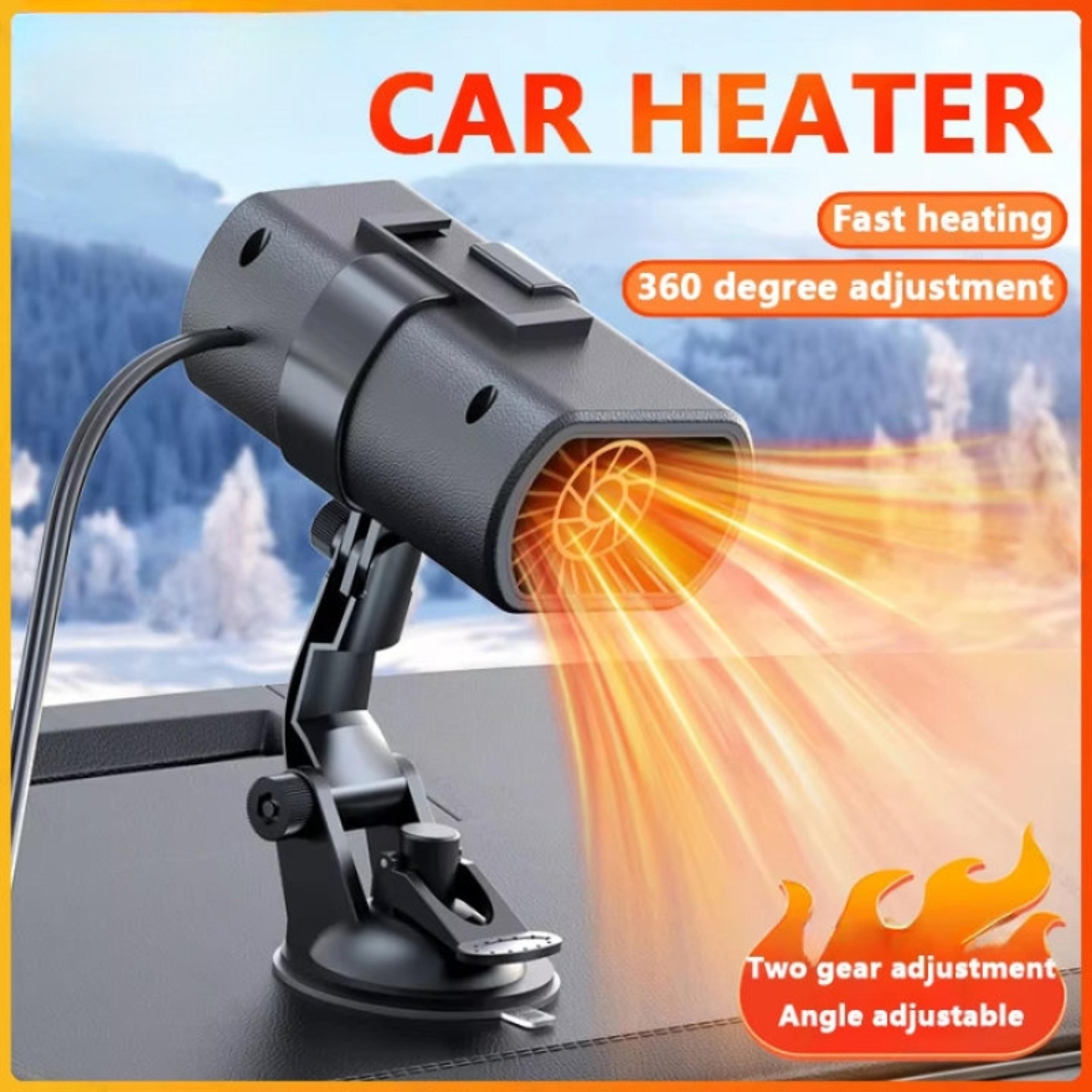 portable car heater, fast heating electric fan for winter defrosting, defogging, and travel comfort