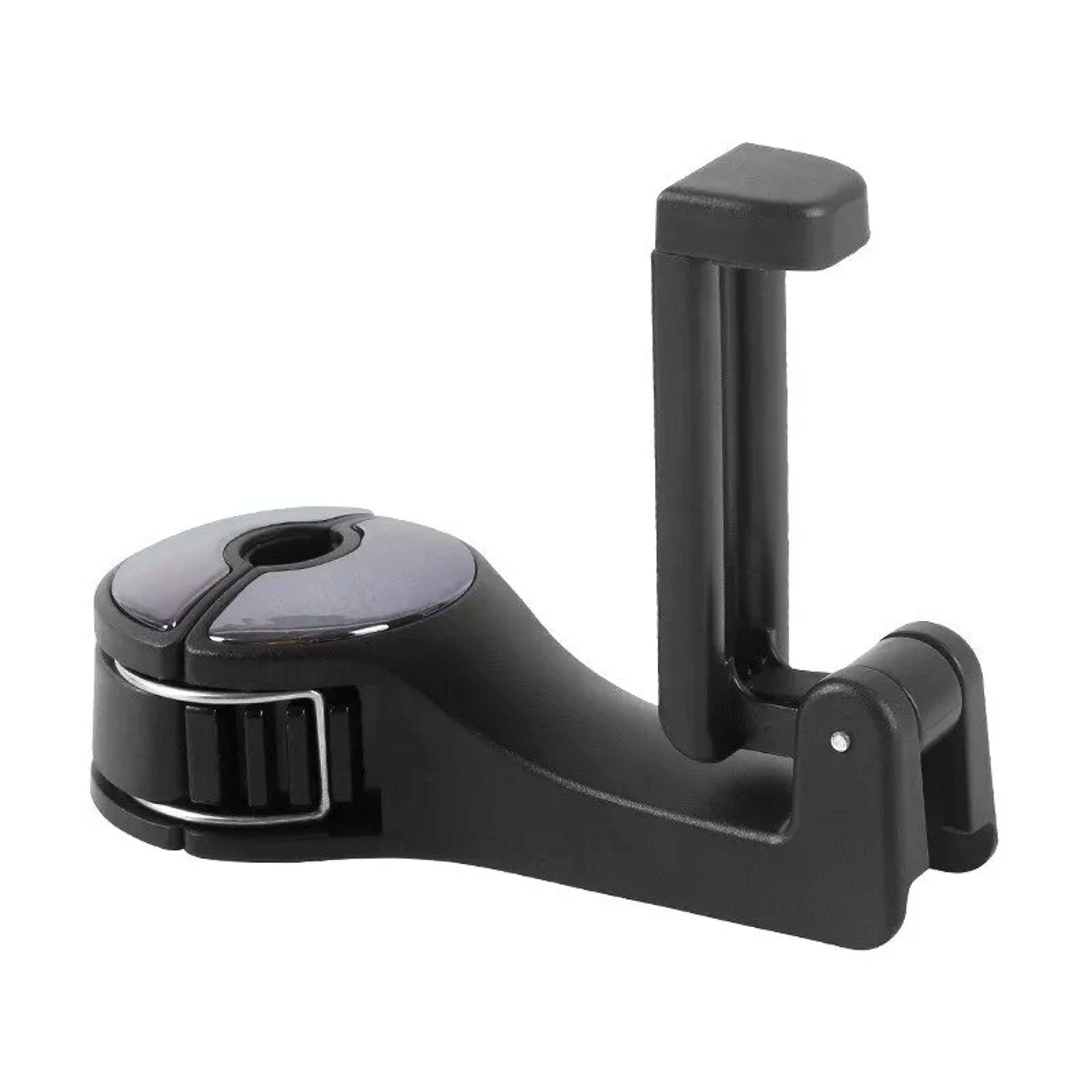 car headrest phone holder, hidden rear seat lock hook, multi functional mobile holder for vehicle