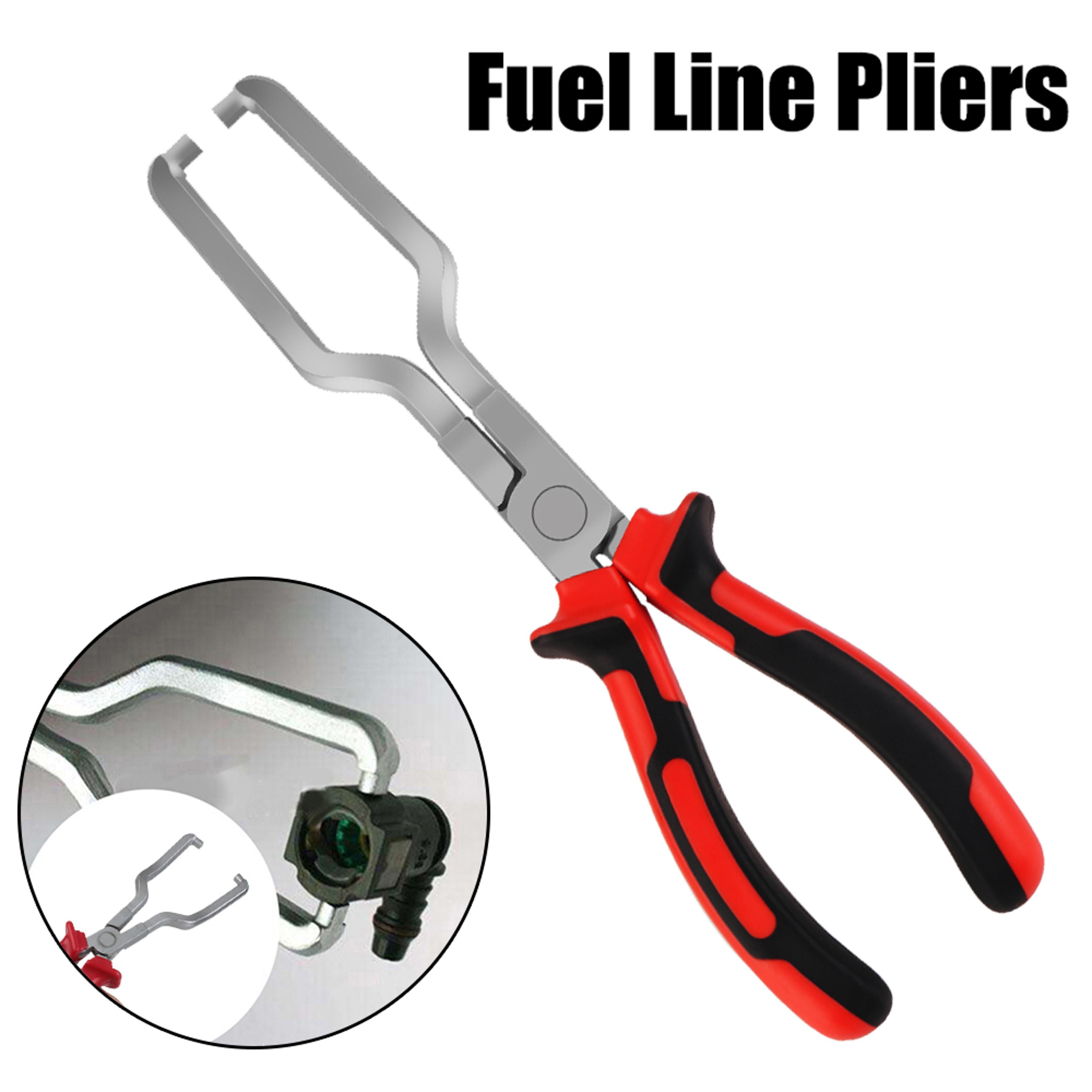 fuel line pliers, filter hose release, car repair tool, steel petrol clamp, gasoline pipe joint fittings calipers