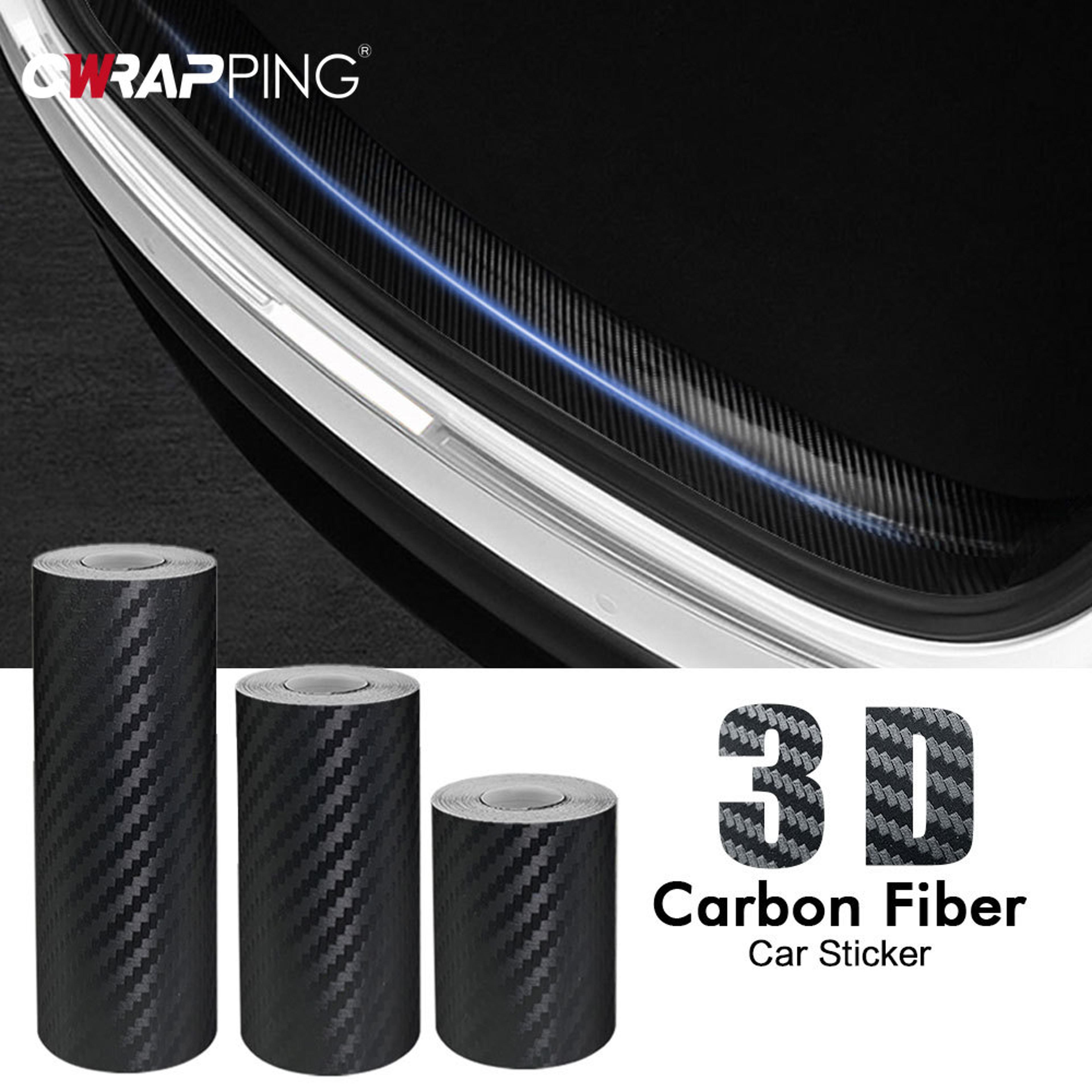 carbon fiber auto door sill protector, 3d waterproof car sticker, anti-scratch car accessories