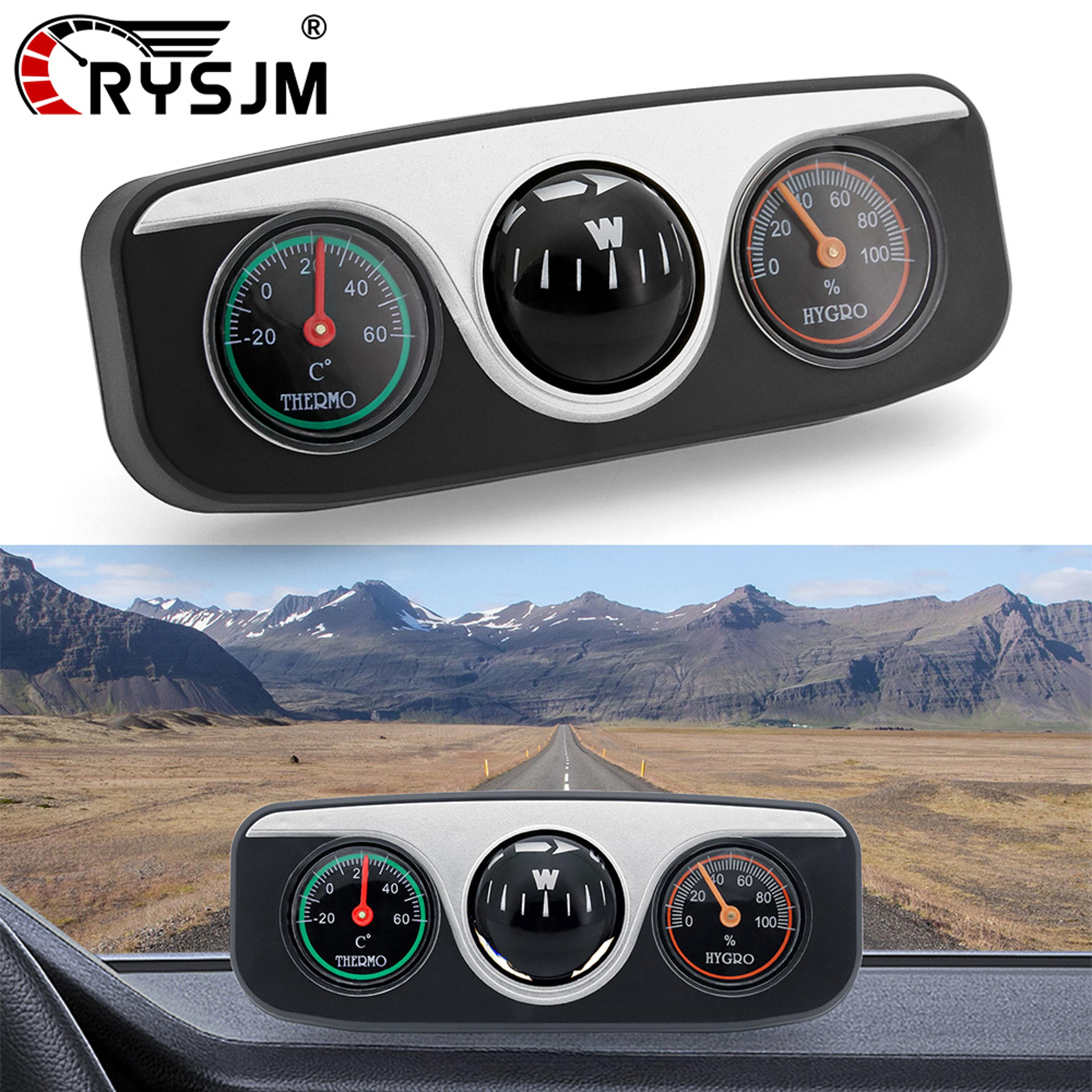car compass, thermometer hygrometer, ornaments decoration for auto boat vehicles interior