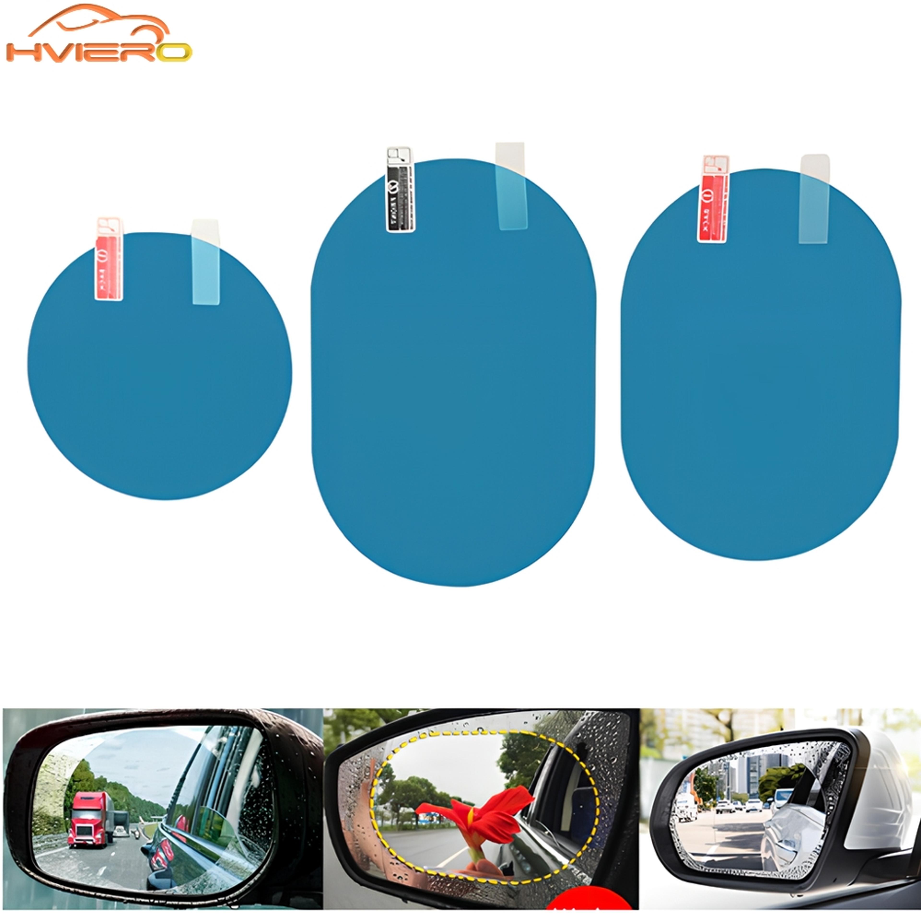 rainproof car sticker for rearview mirror, clear sight anti fog film, car mirror protection rain film