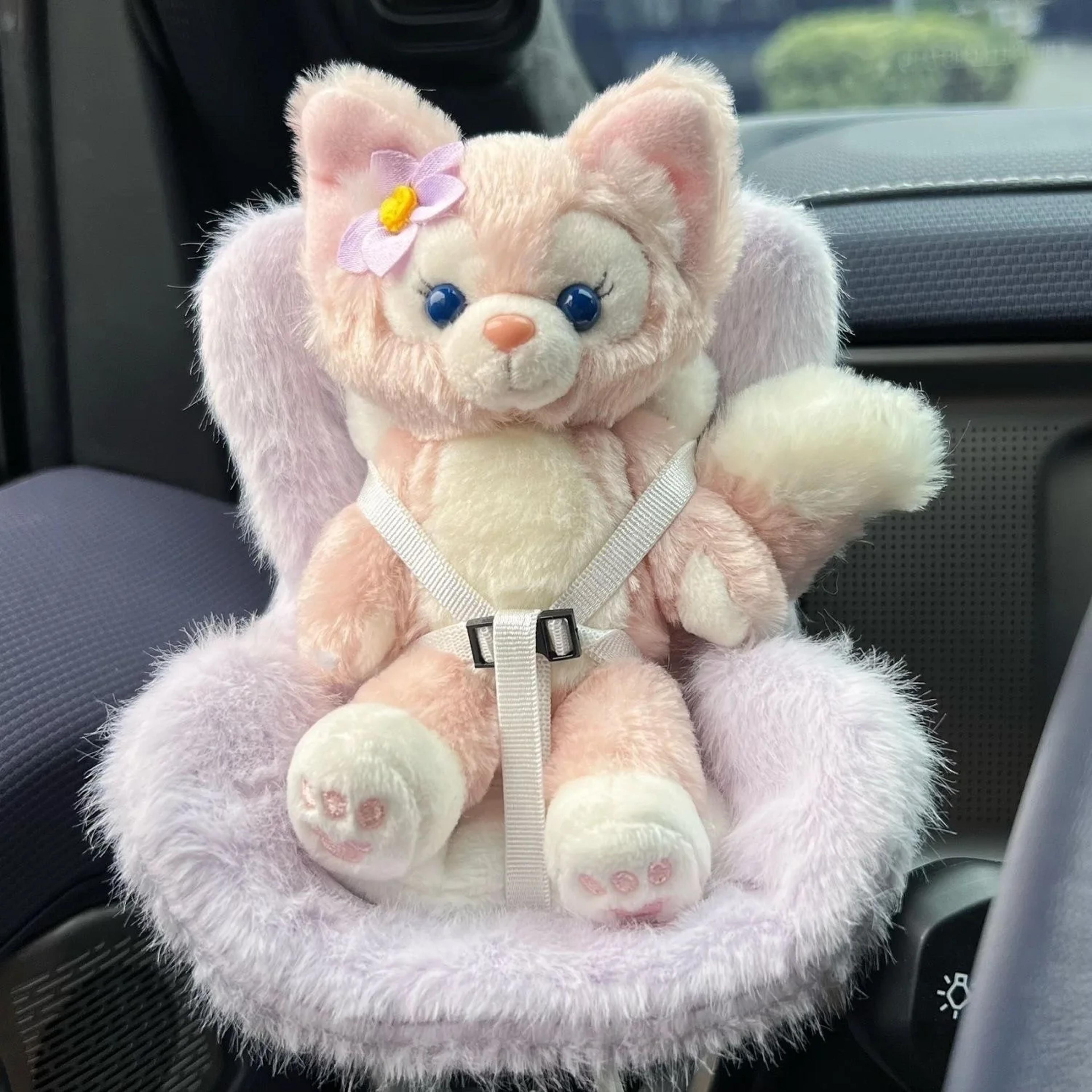 labubu doll car seat, cute doll safety seat, car air vent aromatherapy decoration, interior accessory