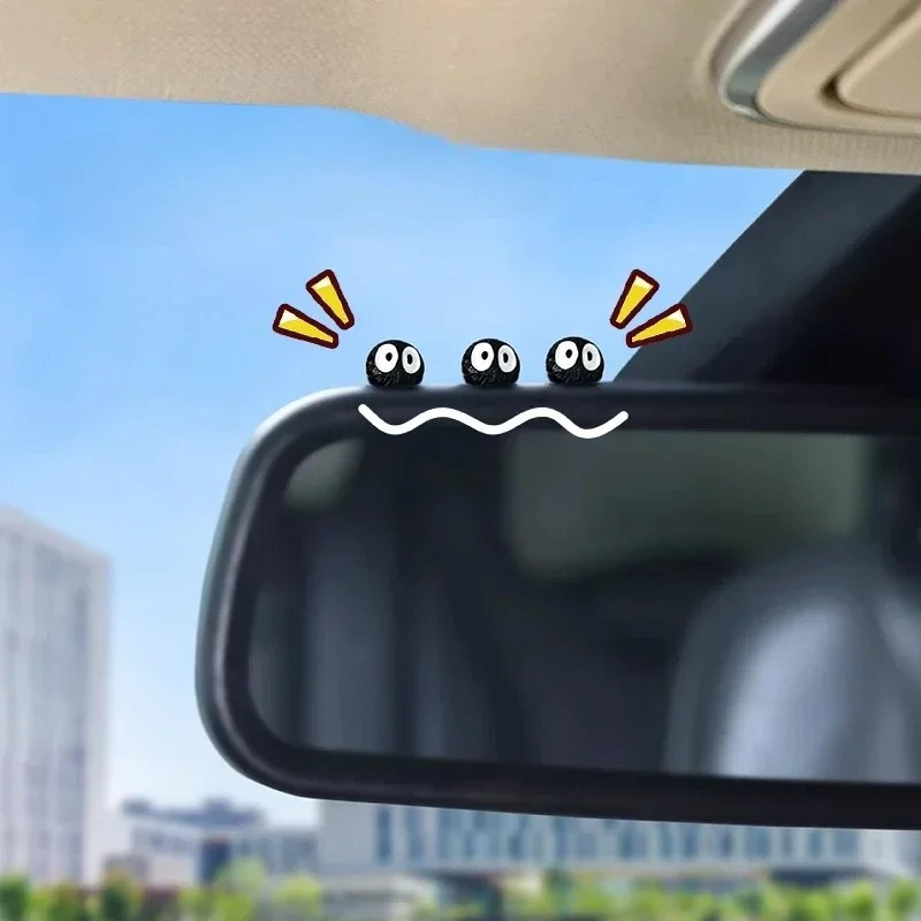 funny elf car ornament, cute interior decoration, rearview mirror and dashboard accessories