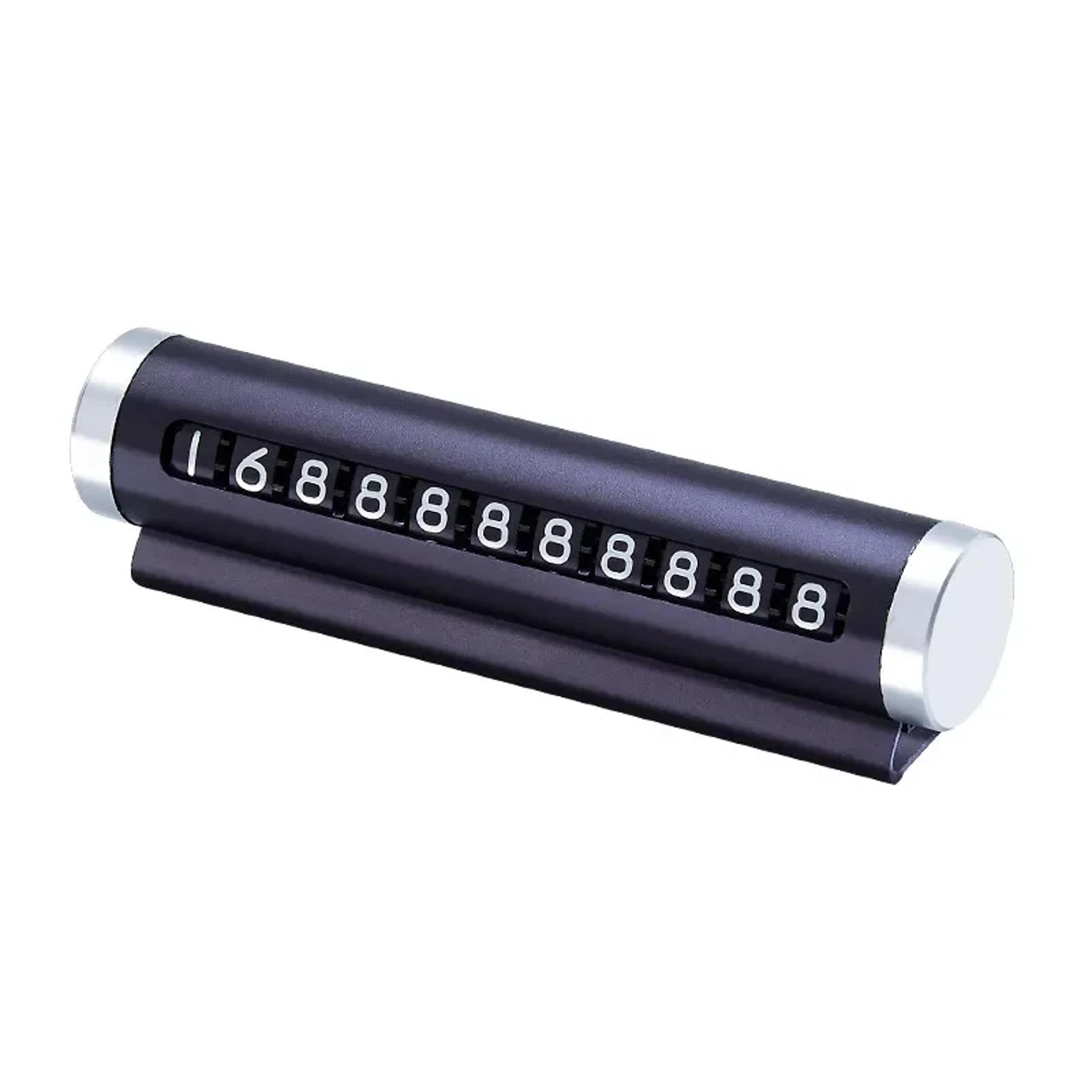 universal metal phone number plate, car temporary parking card, aluminum park stop tag, auto accessories