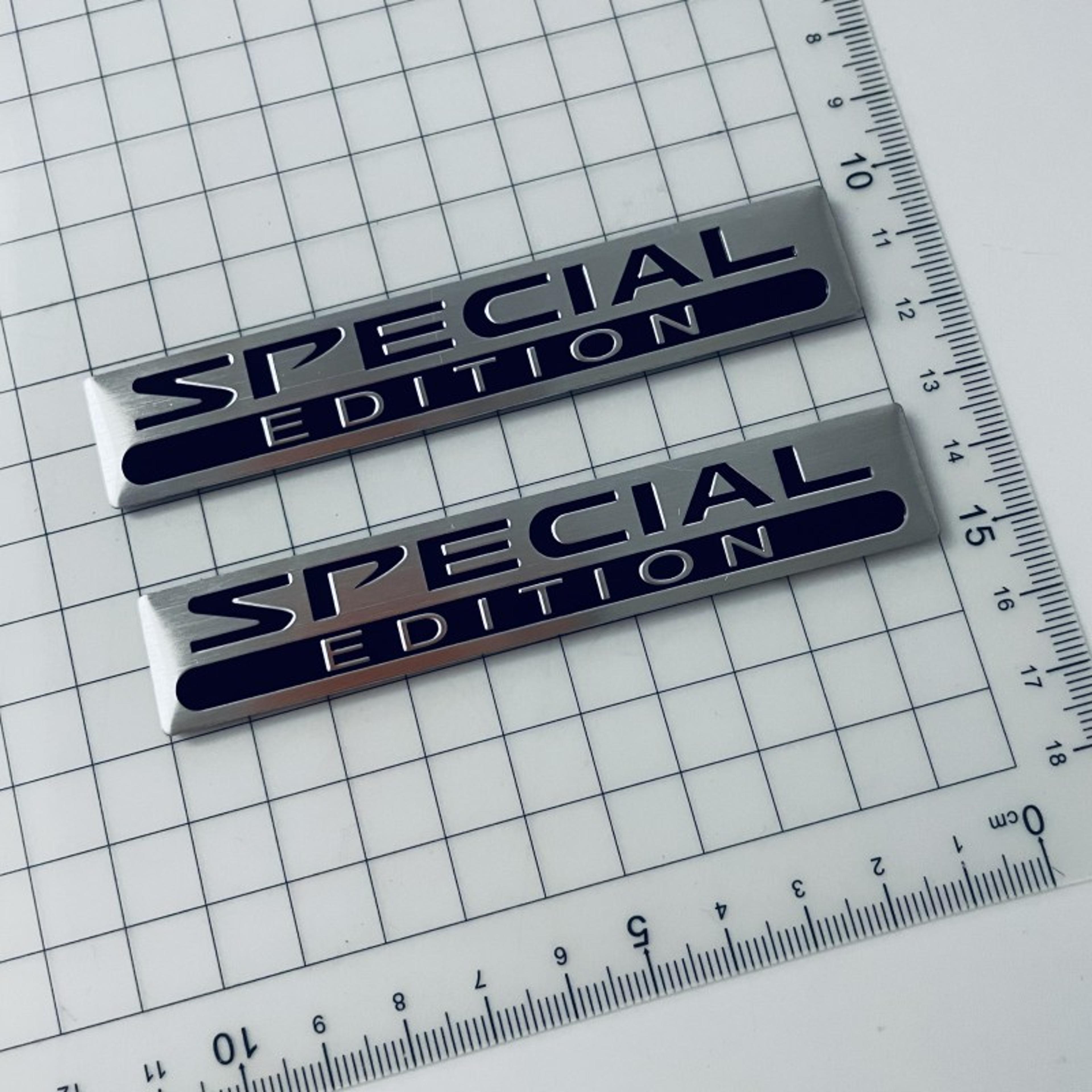 aluminium limited edition emblem sticker, 3d metal logo badge, car trunk decal, special edition fender sticker accessori