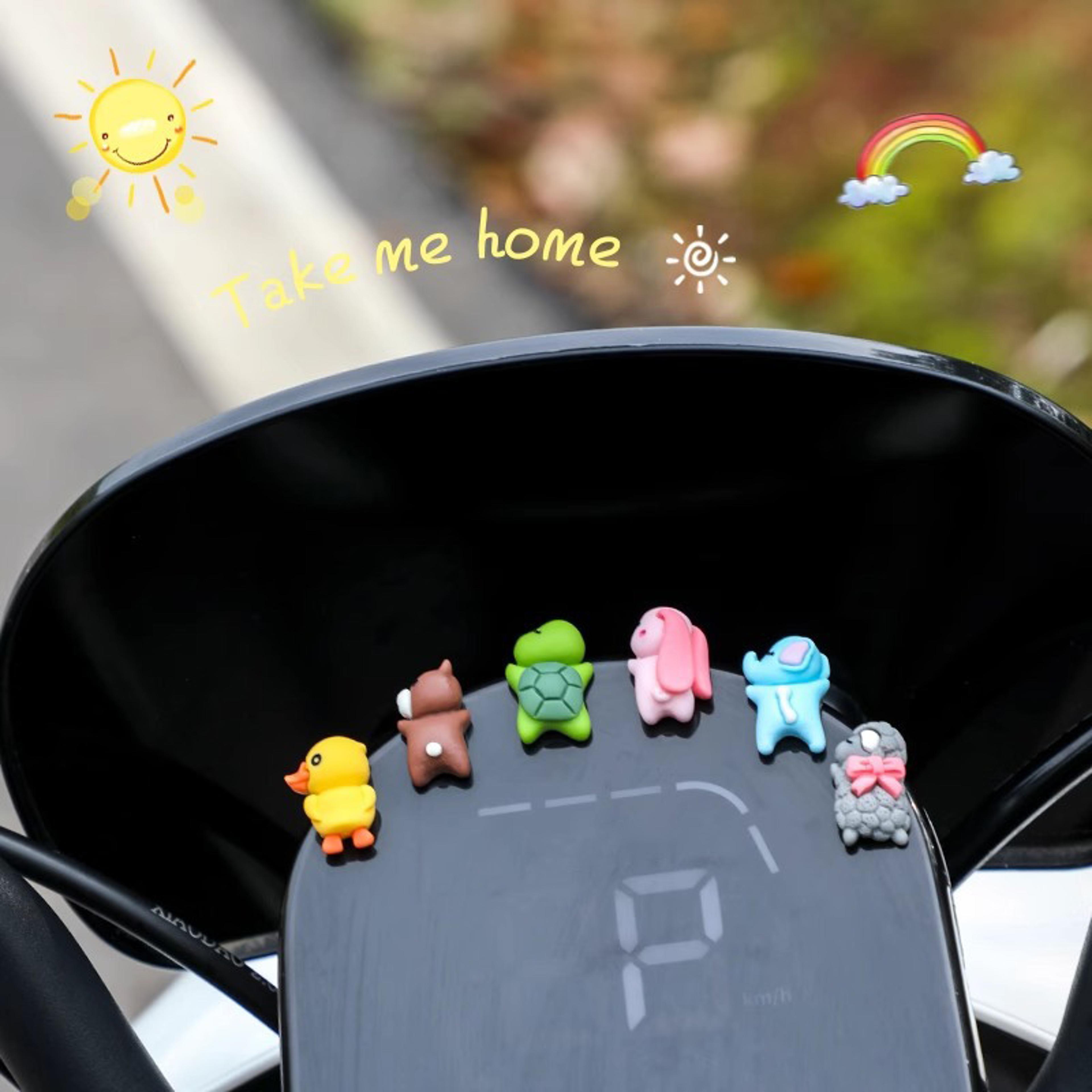 little turtle car pendant, cute animal ornament, dashboard display decor, rearview mirror accessory