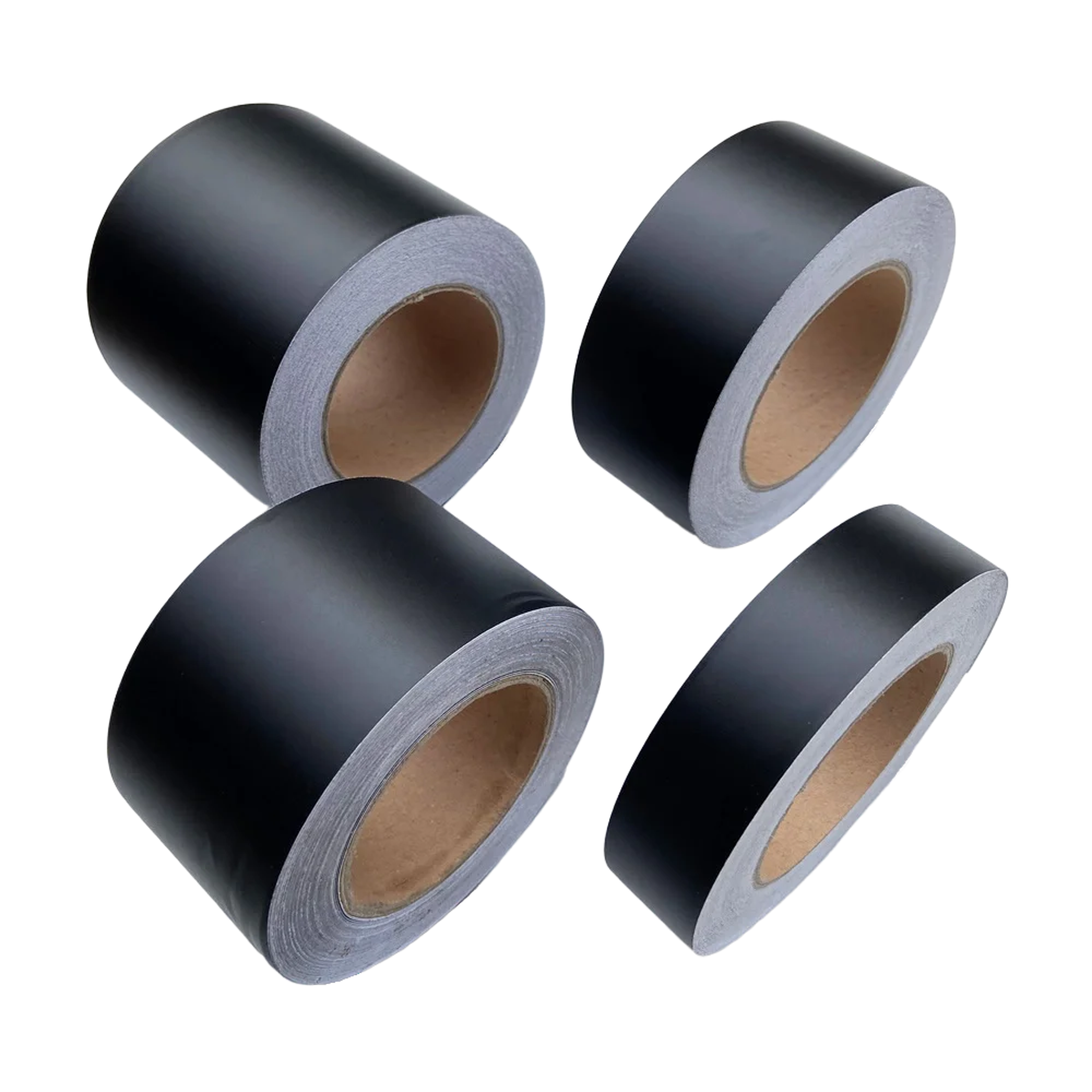 matte black stripes car wrap, black vinyl foil tape roll, interior pillar trim film, car sticker decal