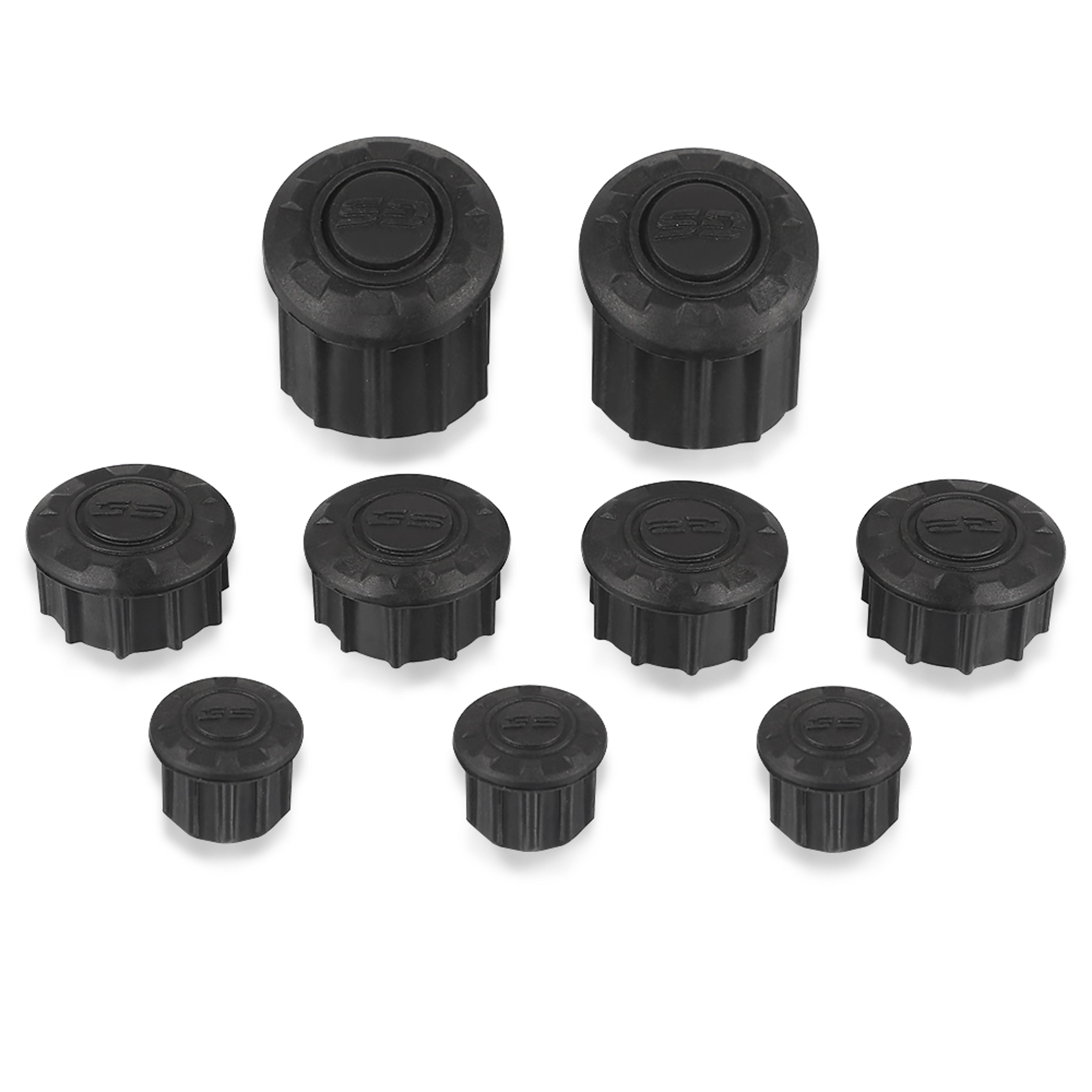 motorcycle frame hole caps cover plug, durable frame protector kit, easy install fit