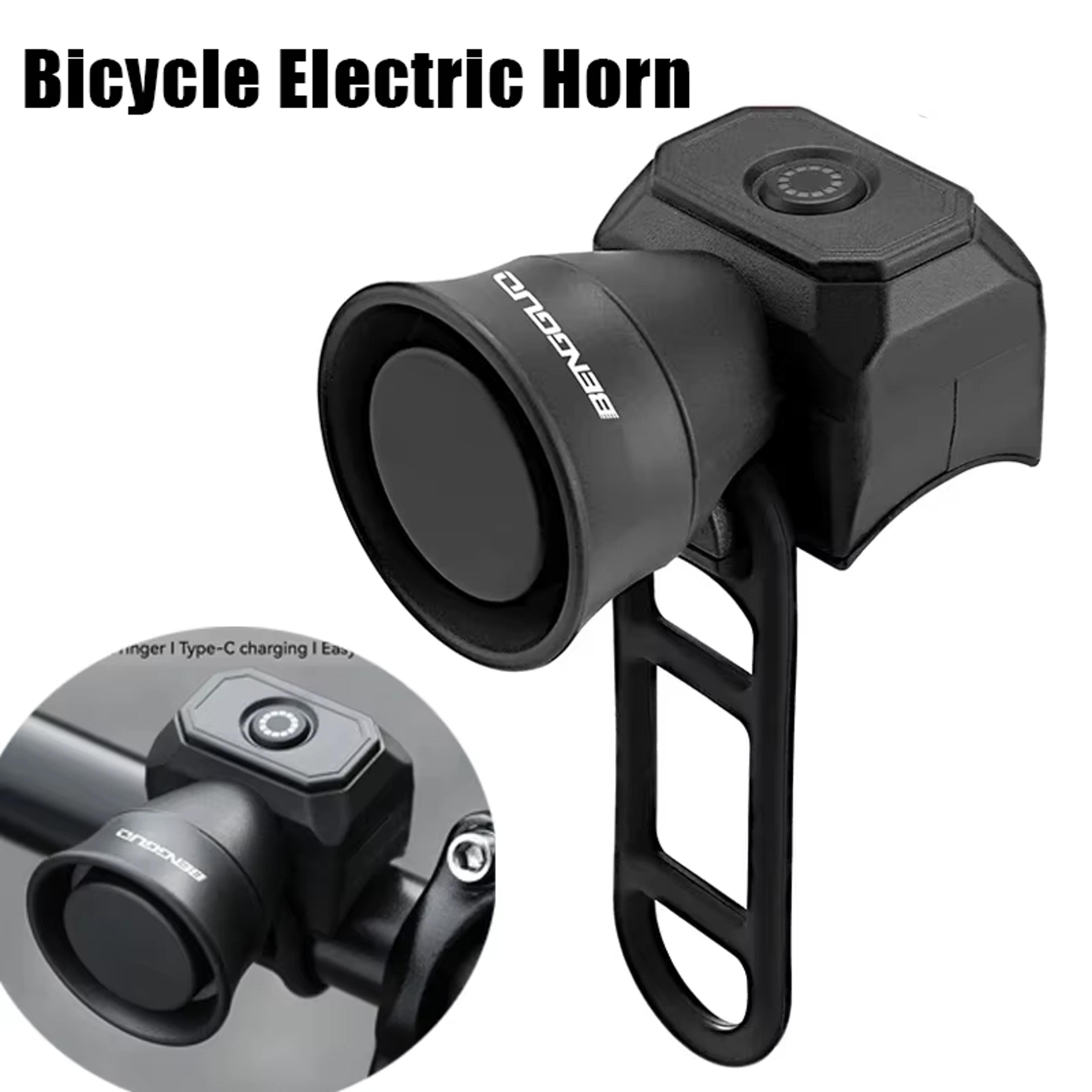 mini usb charging bicycle horn, waterproof mountain bike bell, electronic bike bell, kids scooter riding equipment