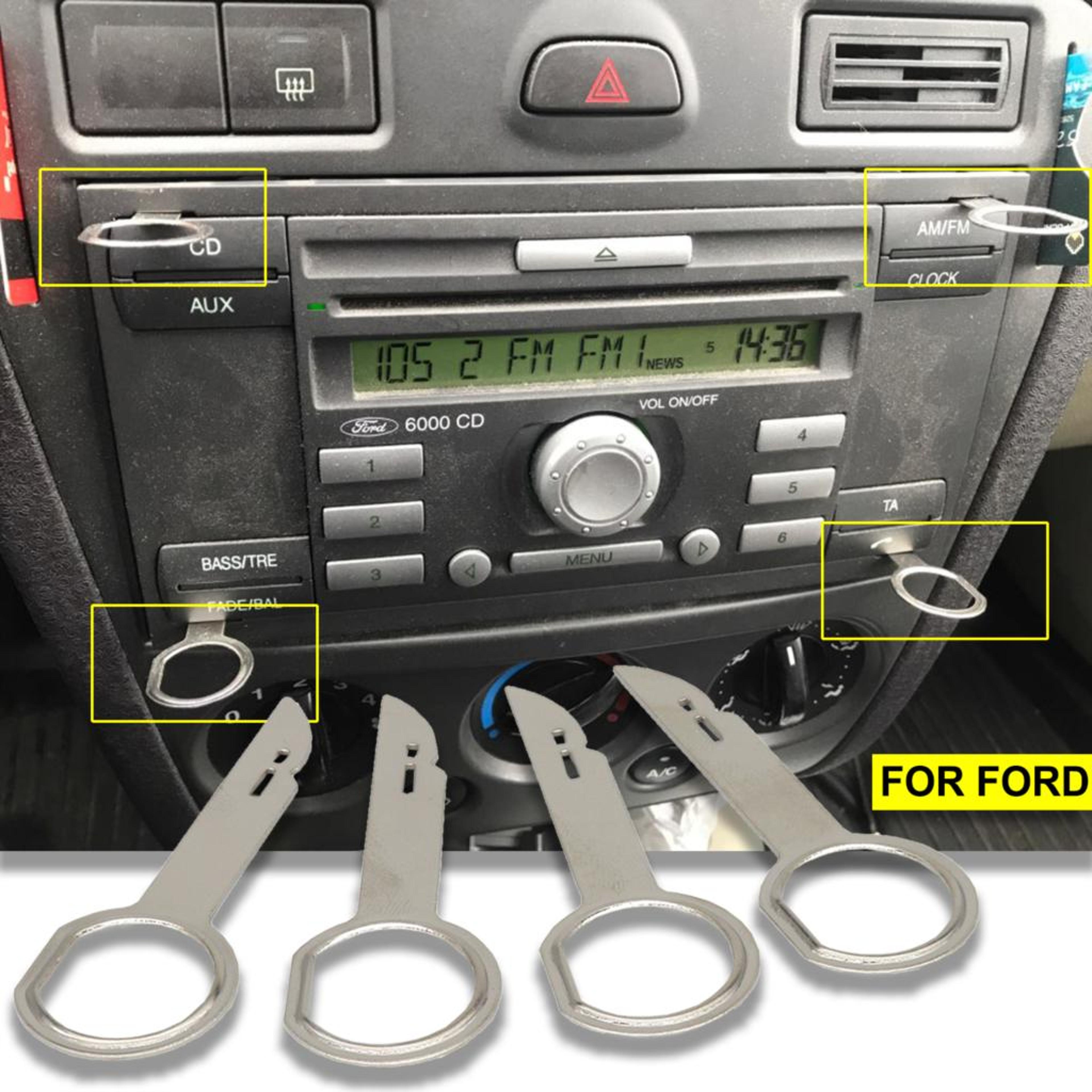 car radio cd stereo extractor kit, key release removal pin tools for easy installation