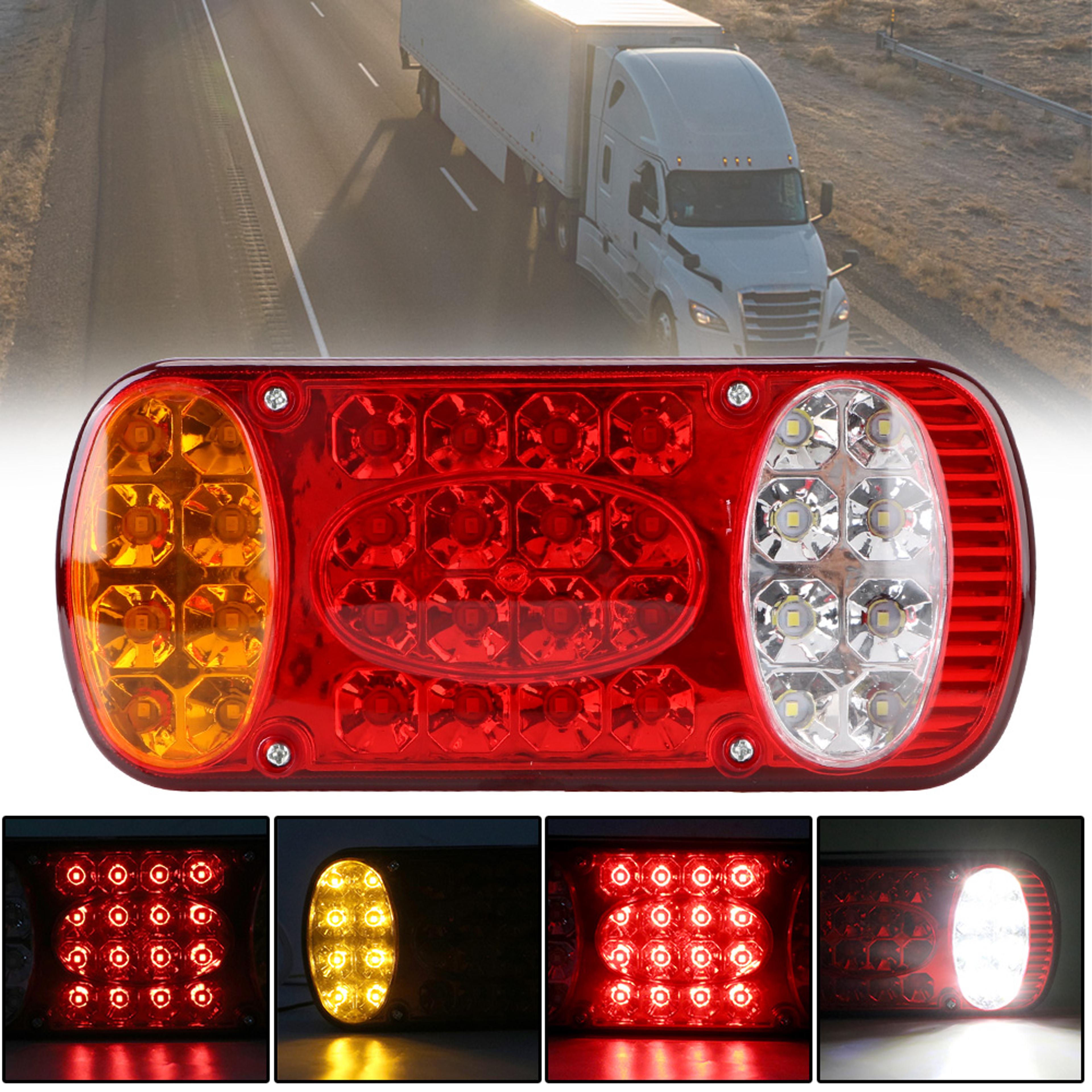 led truck rear brake lamp, taillight stop warning indicator, trailer running lights for lorry and van