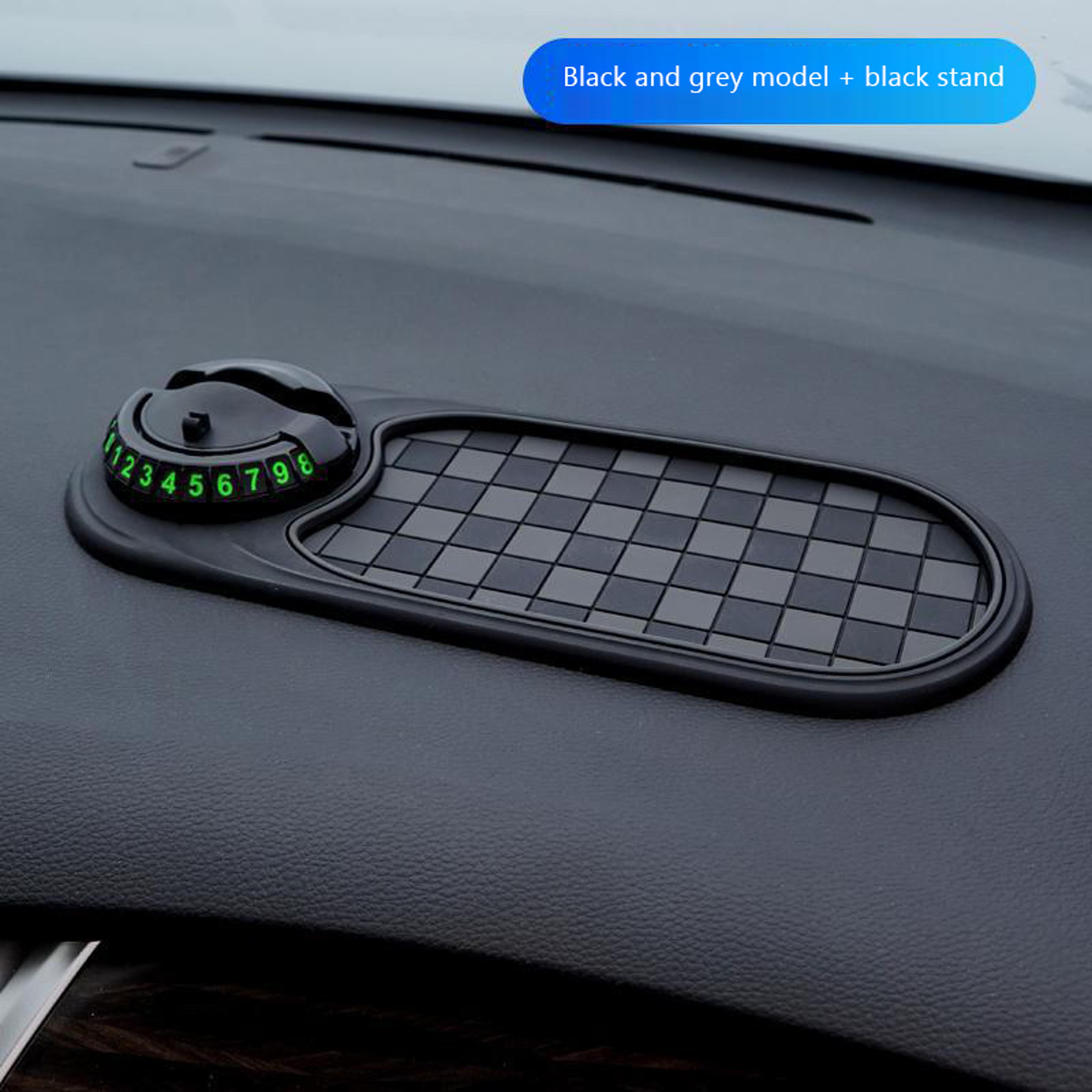 non slip dashboard mat with rotation phone mount, car anti slip holder, adhesive dashboard phone stand