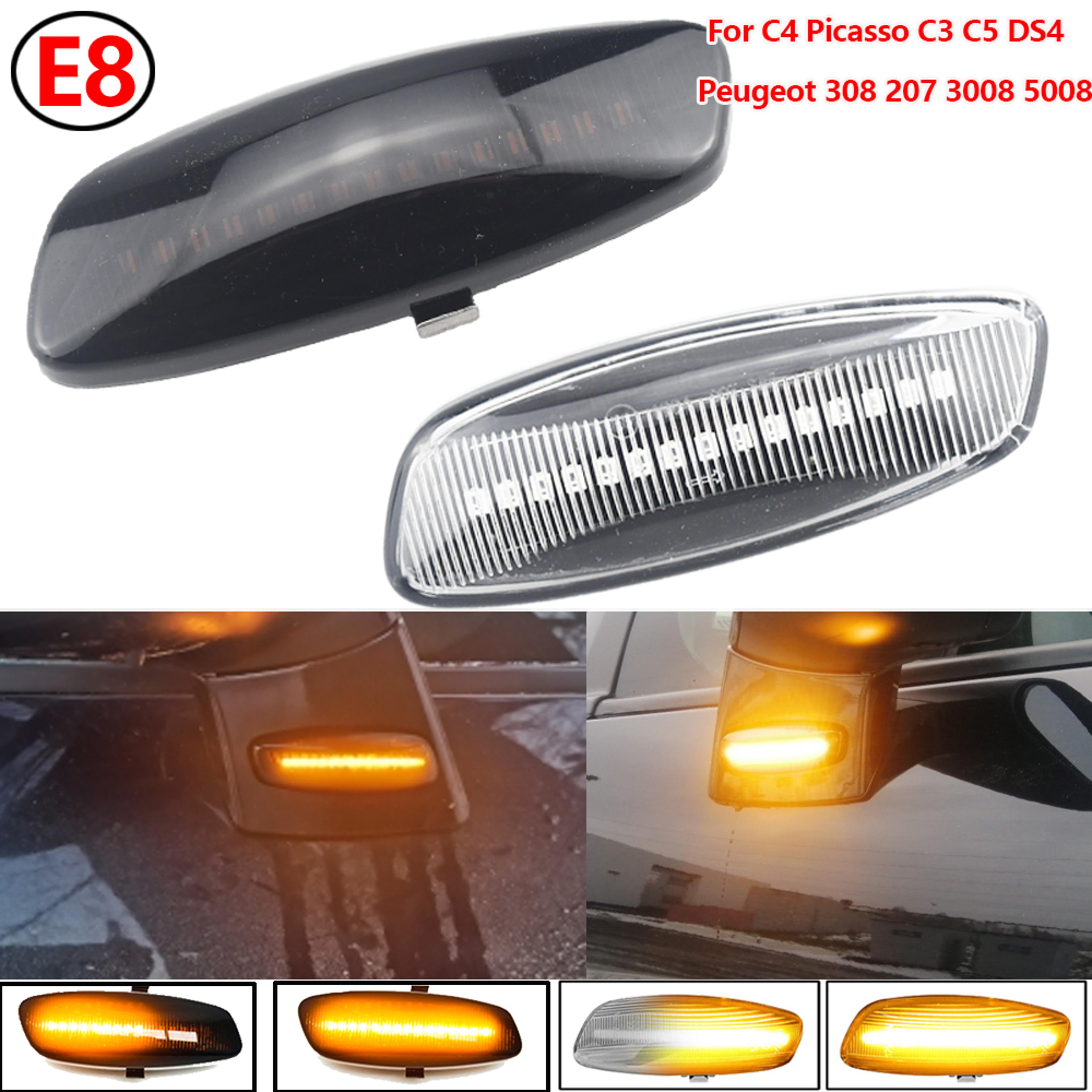 sequential led side marker light, dynamic turn signal blinker for cars