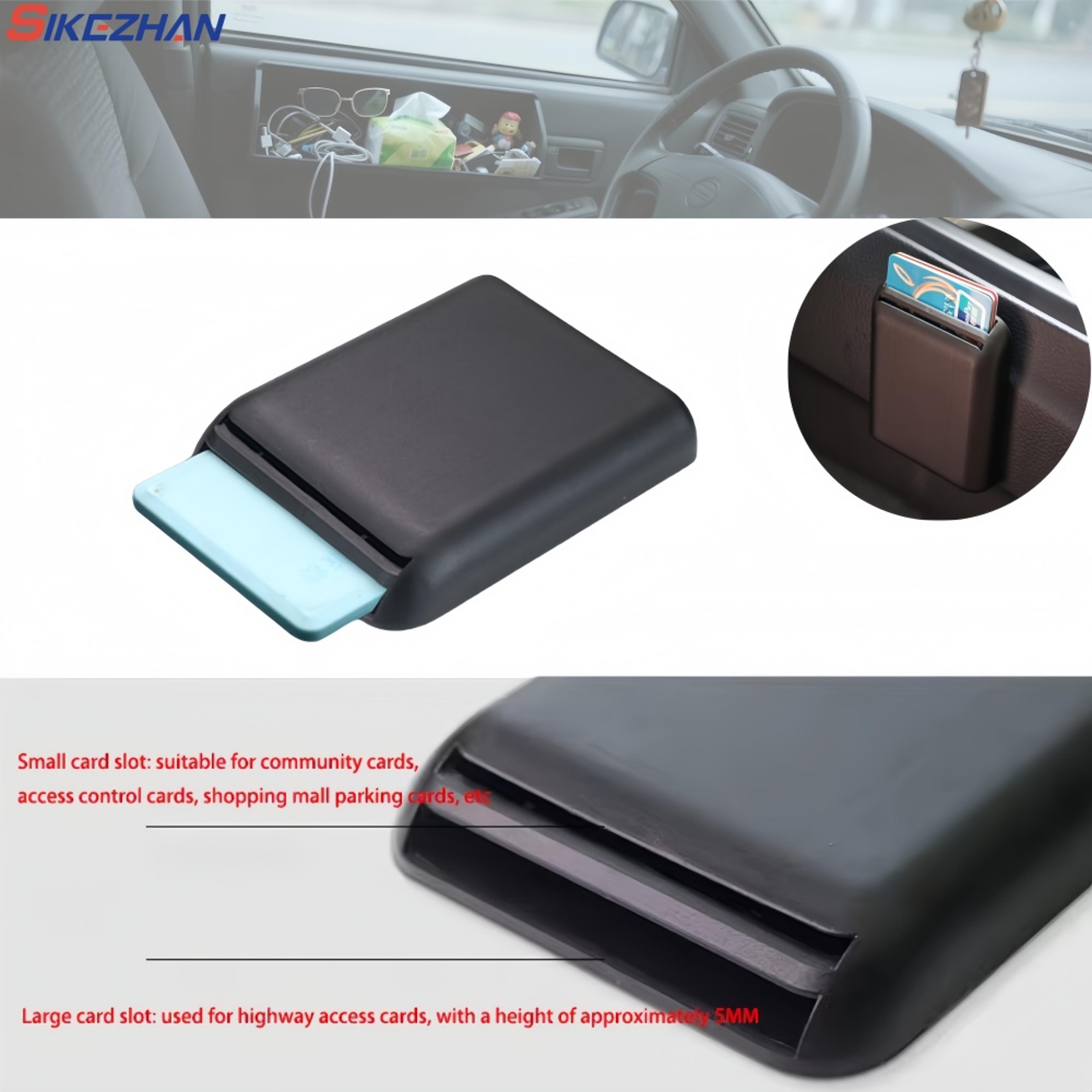 universal car organizer, multifunction seat crevice box, auto interior storage holder for cards and tickets