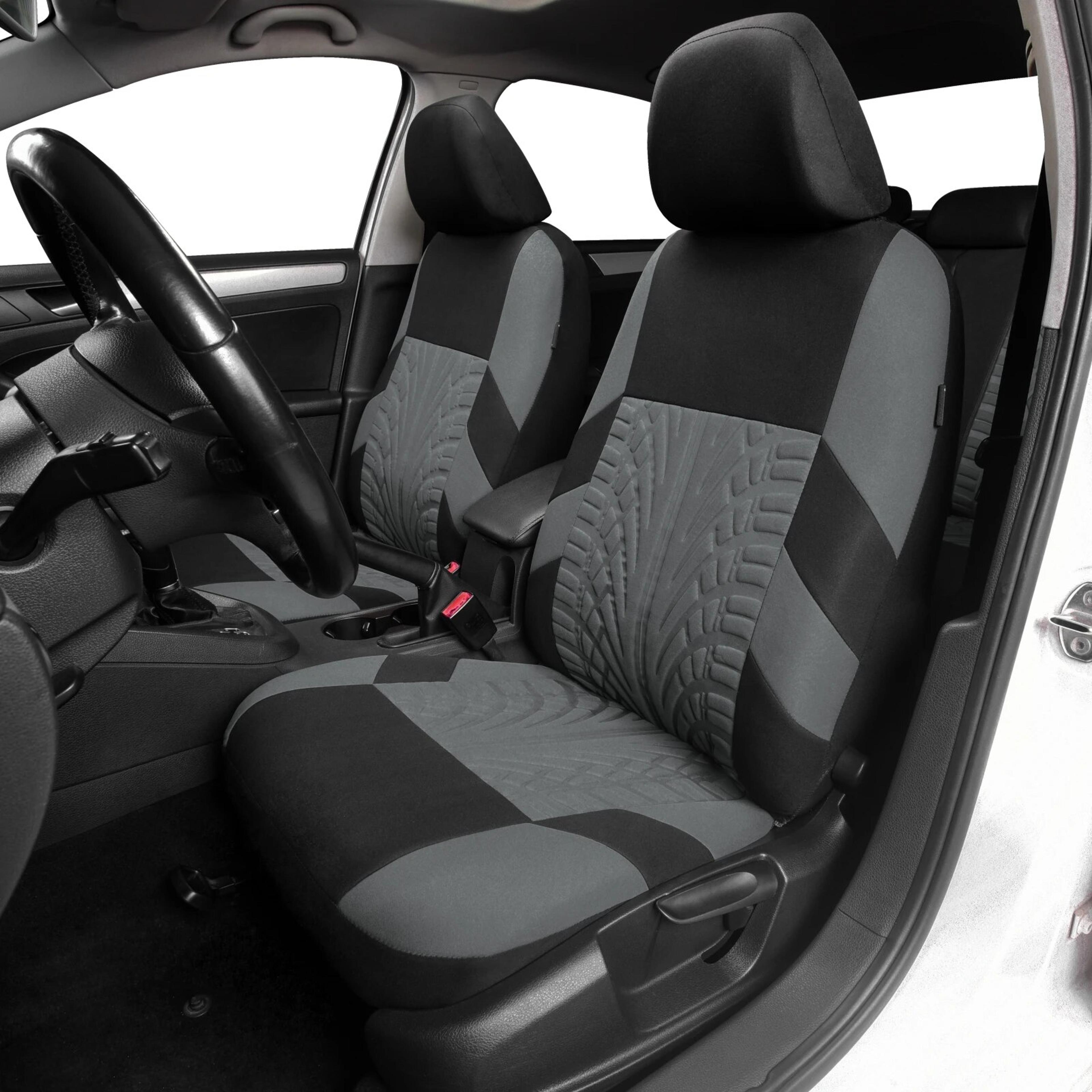 universal car seat covers, full set front split rear, suv sedan van, cloth automotive interior covers