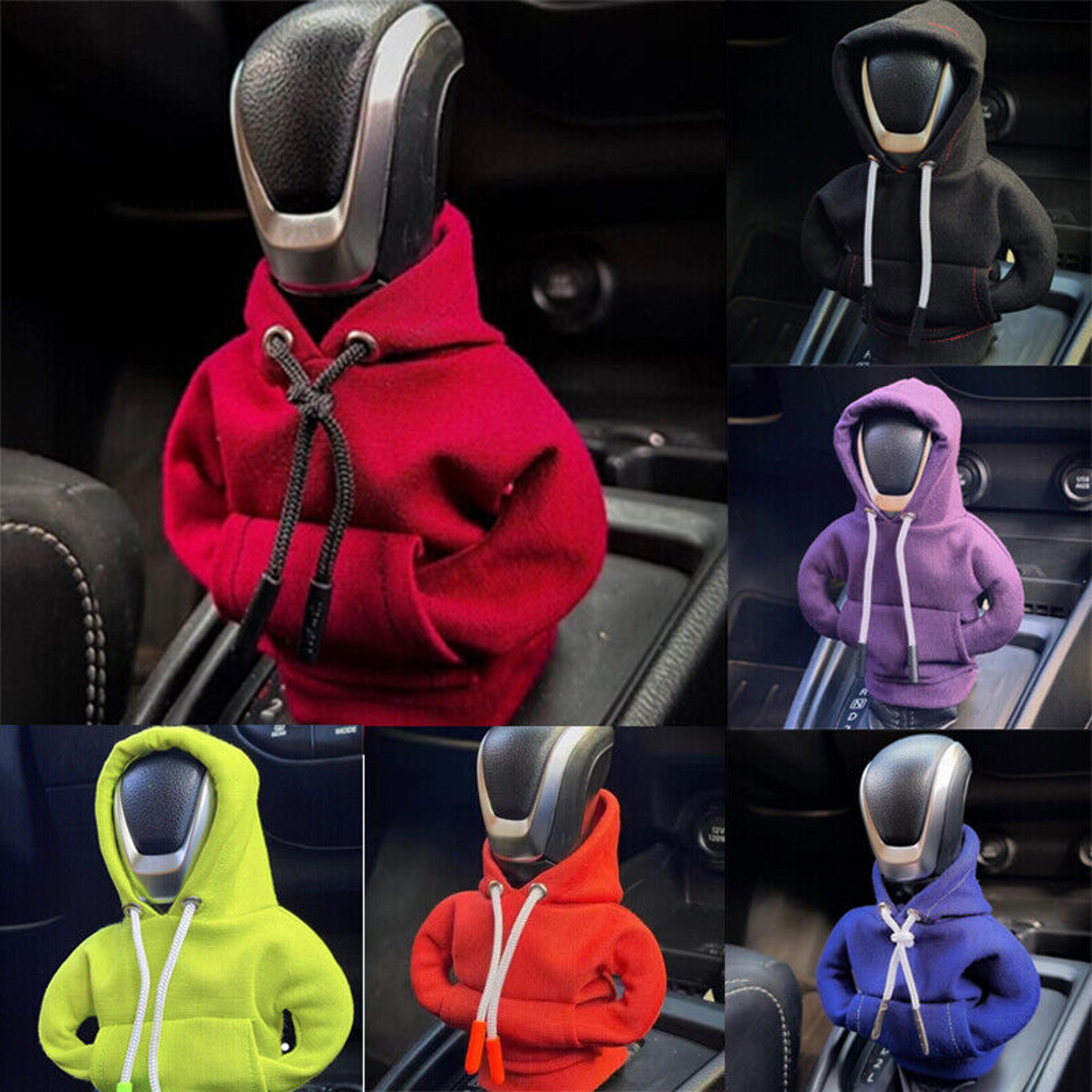 universal car shift lever cover, gear handle decoration, gear shift hoodie cover, manual automatic shift cover interior