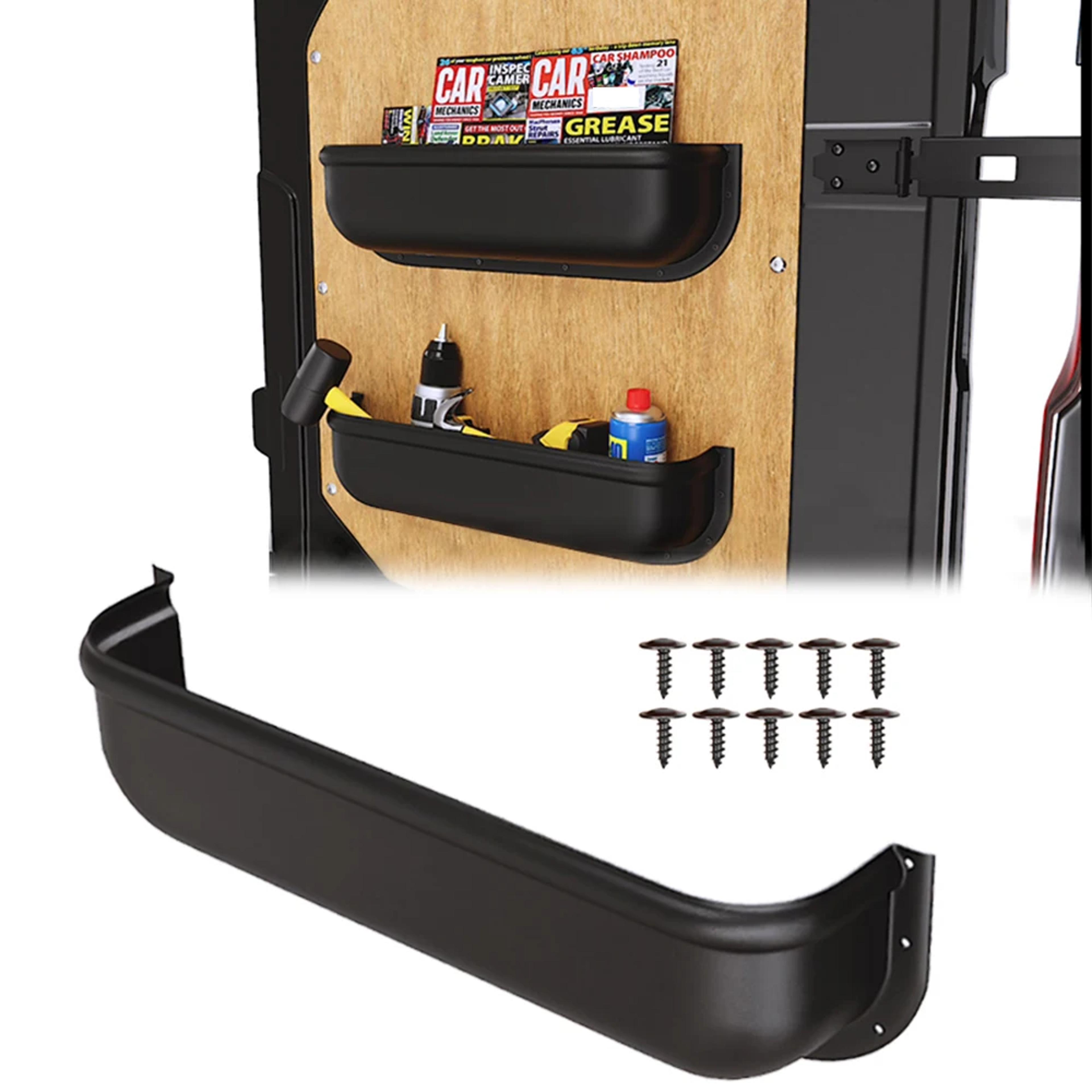 universal car door handle storage box, camper van armrest organizer, door panel tray, car accessories storage solution