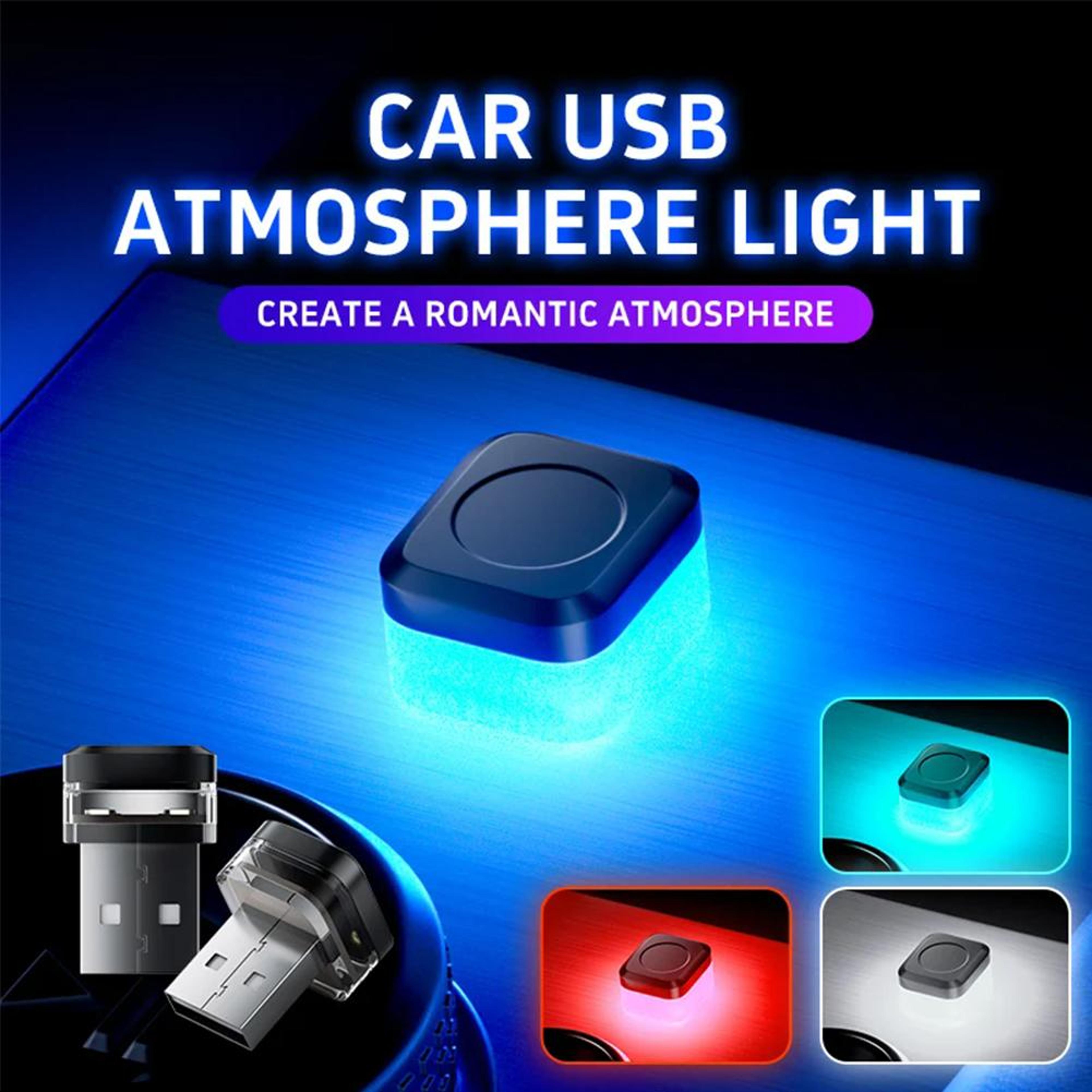 auto interior atmosphere light, mini usb led car lamp, colorful decorative car accessory