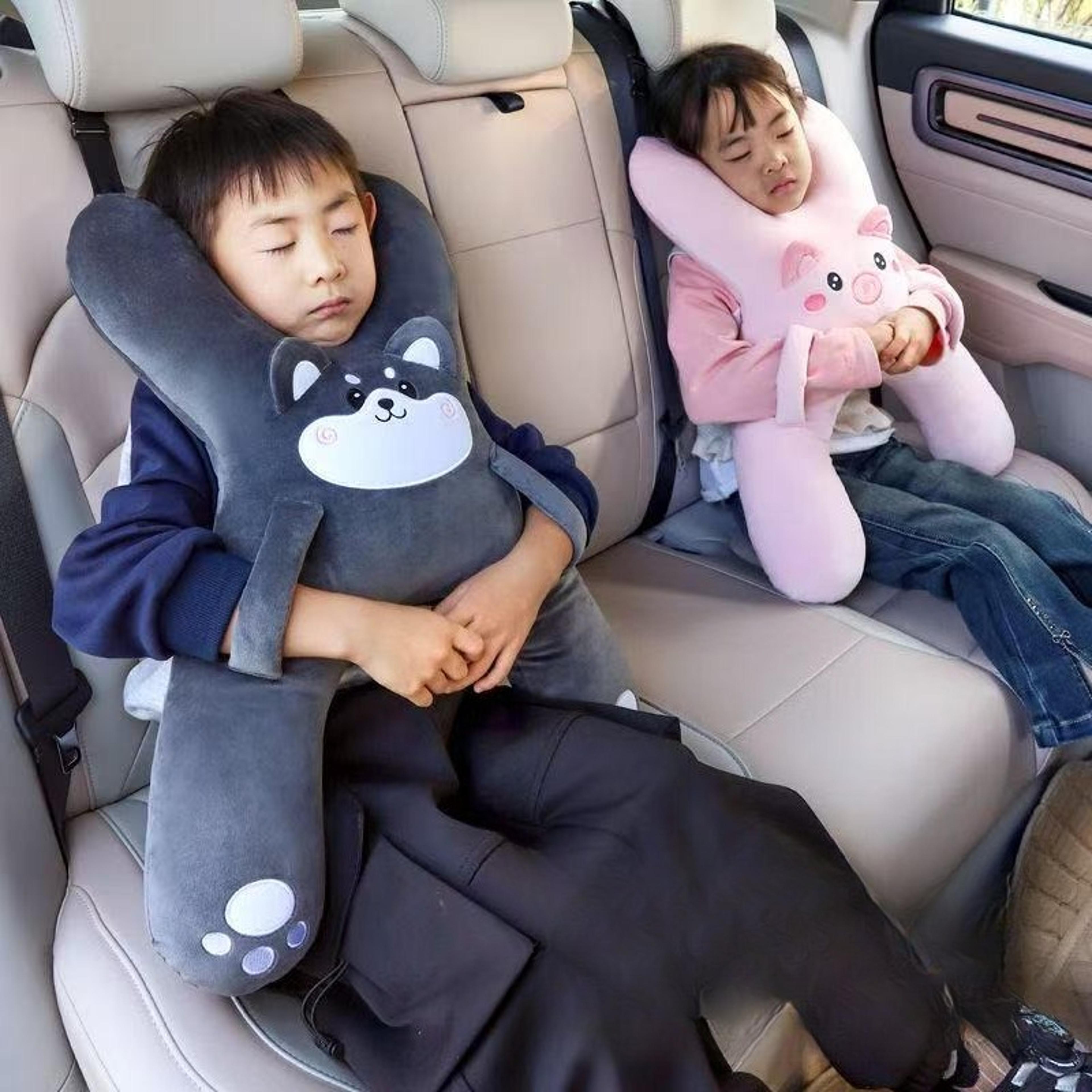 kids car headrest pillow back seat travel neck support cushion for comfortable sleep