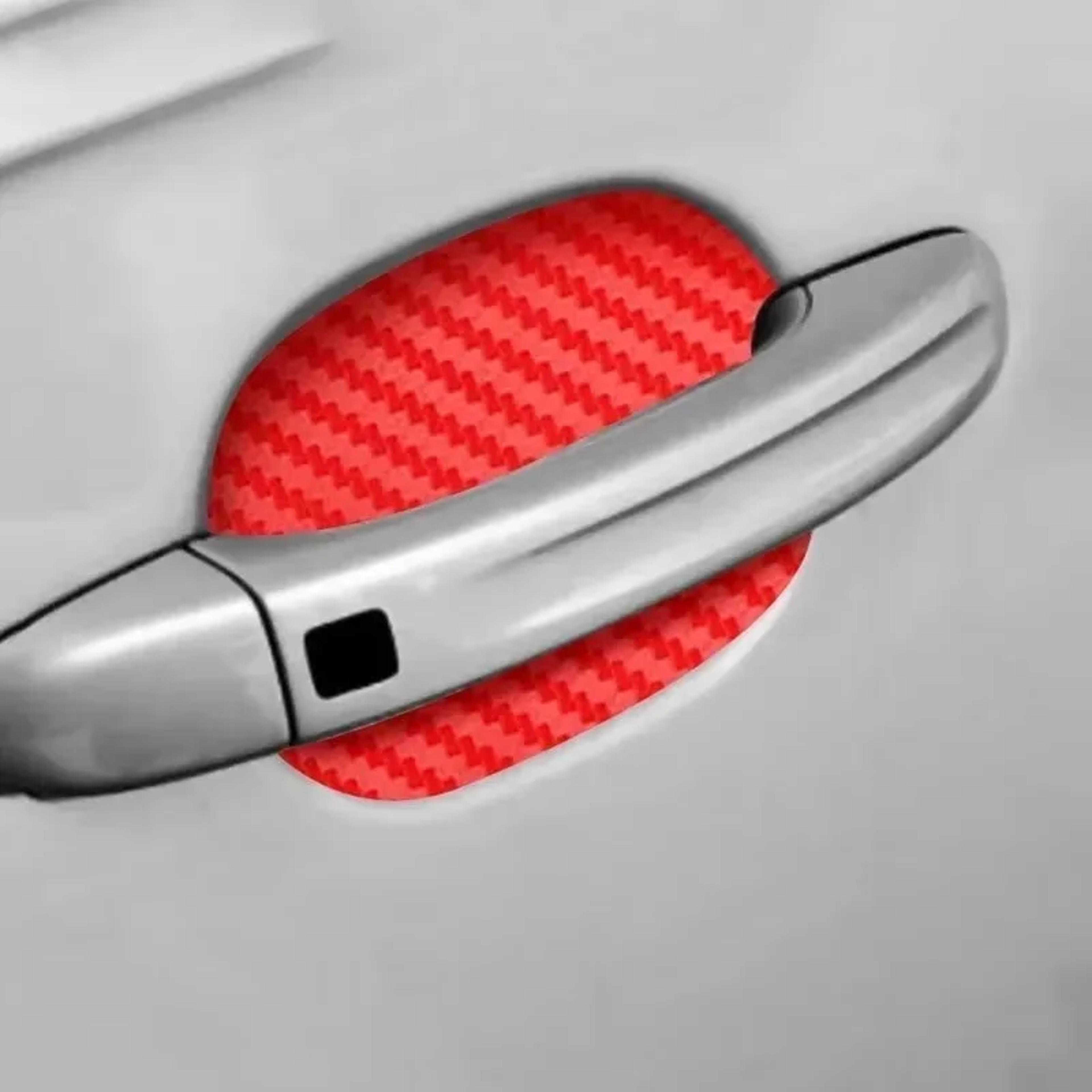 carbon fiber car door handle protector scratch resistant protection film stickers