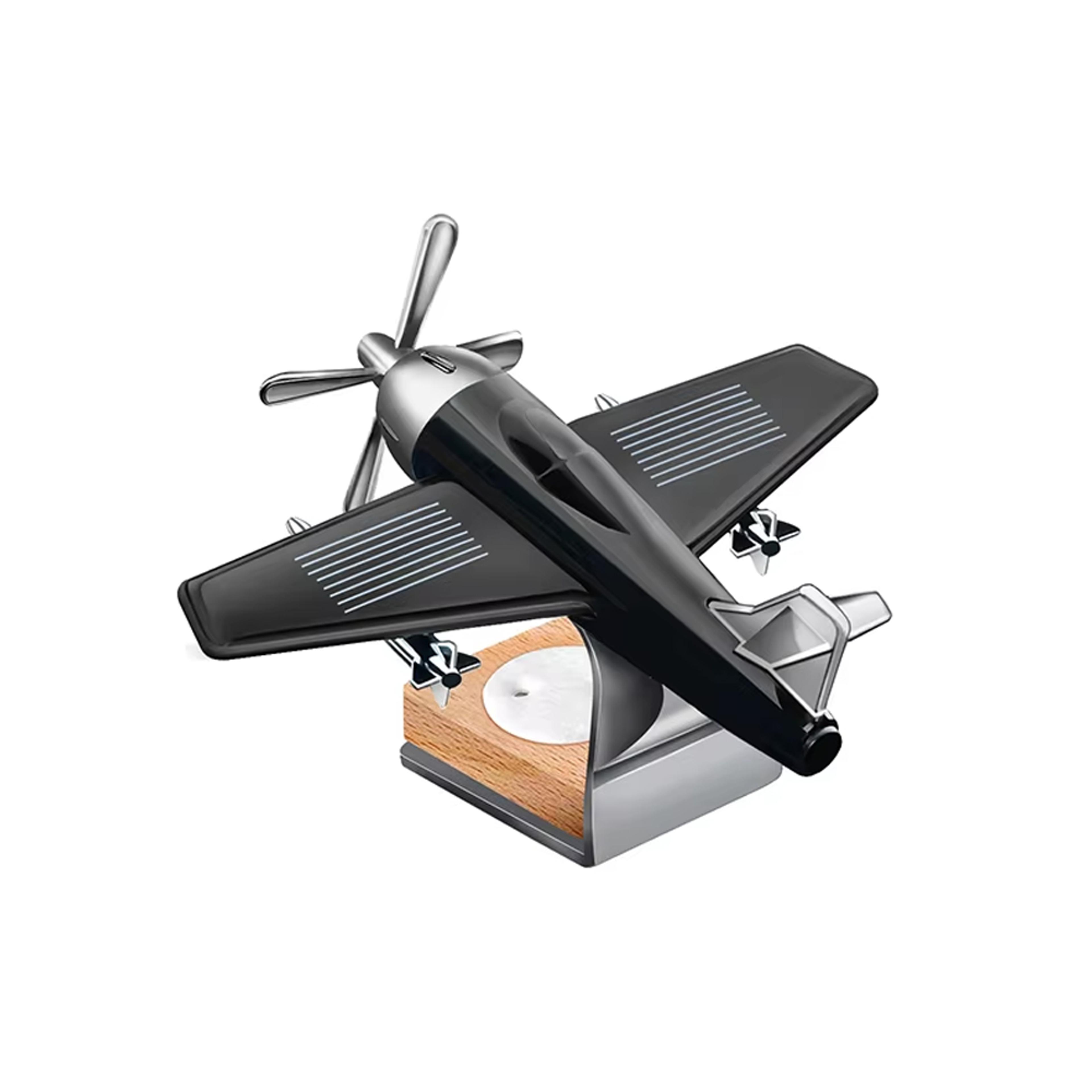 solar car air freshener airplane dashboard ornament rotating car interior accessory